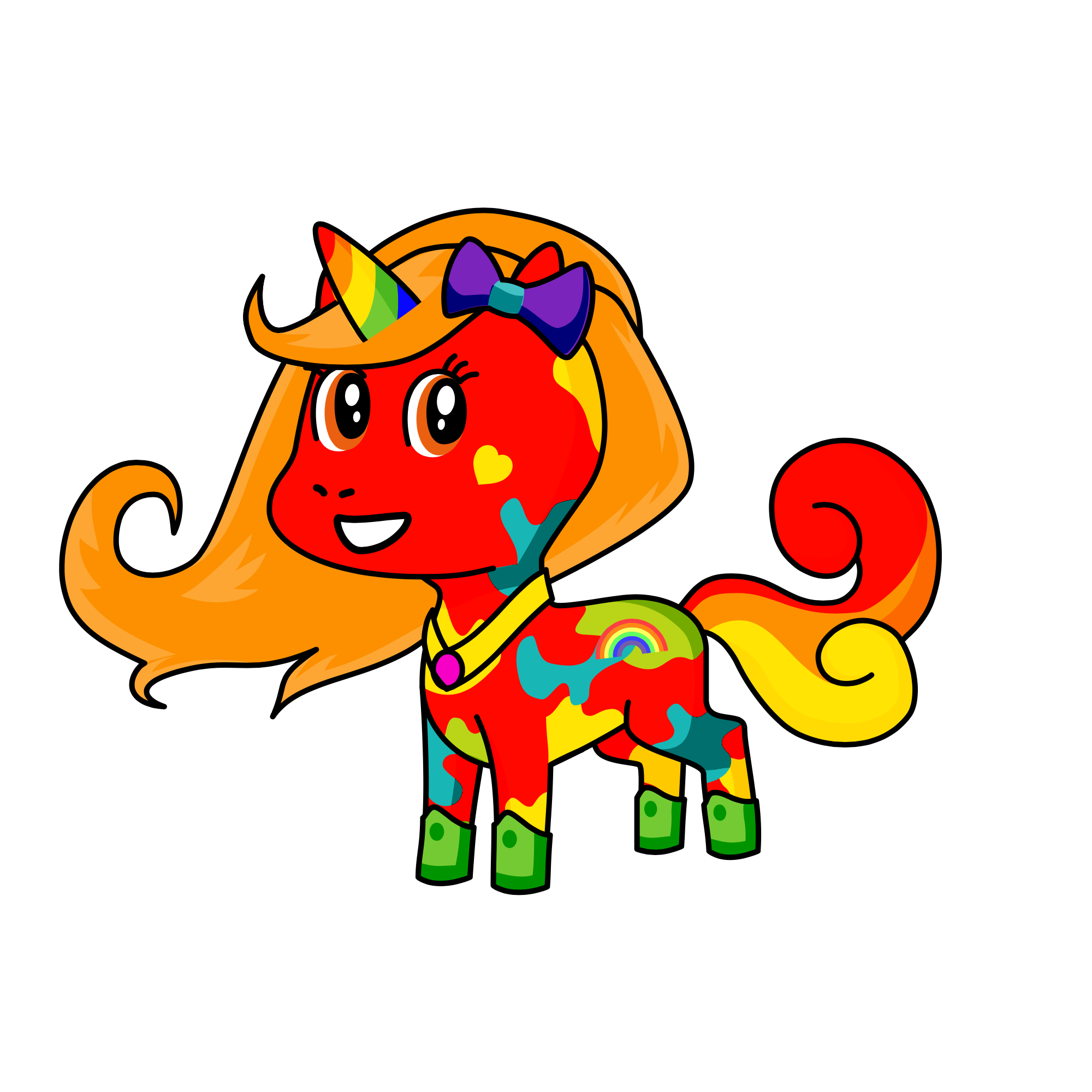 Skyler's Sister: Rainbow, the unicorn