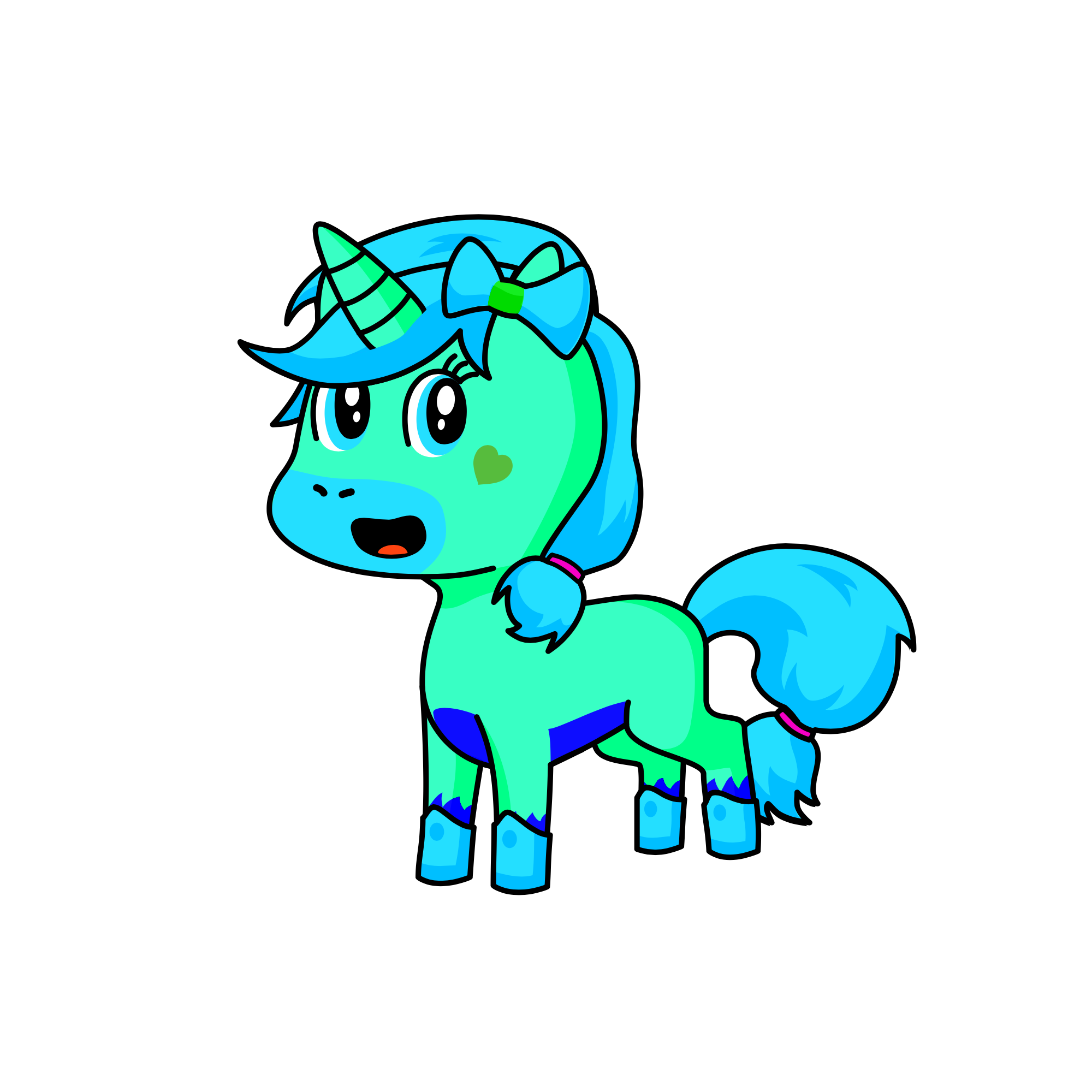 Winter's Little Sister: Snowball, the unicorn
