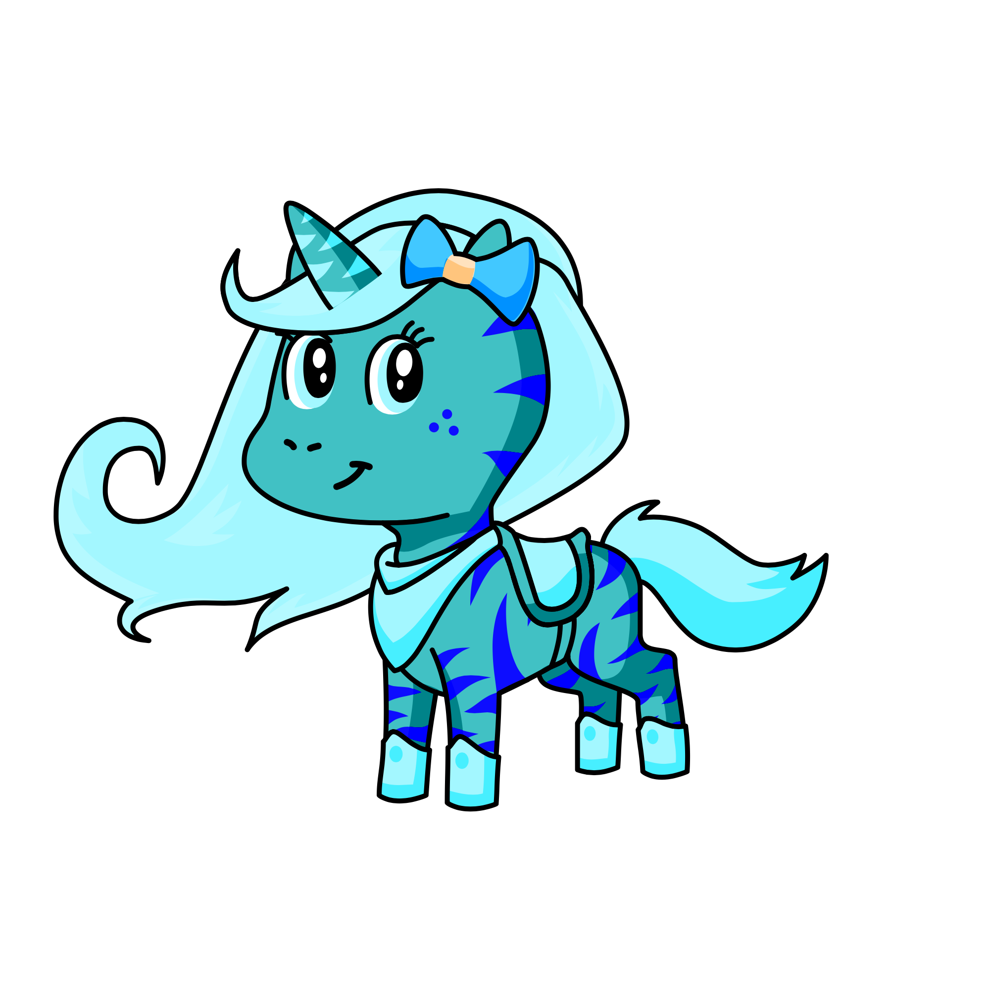 Snowball's Older Sister and Winter's Little Sister: Snowfall, the unicorn