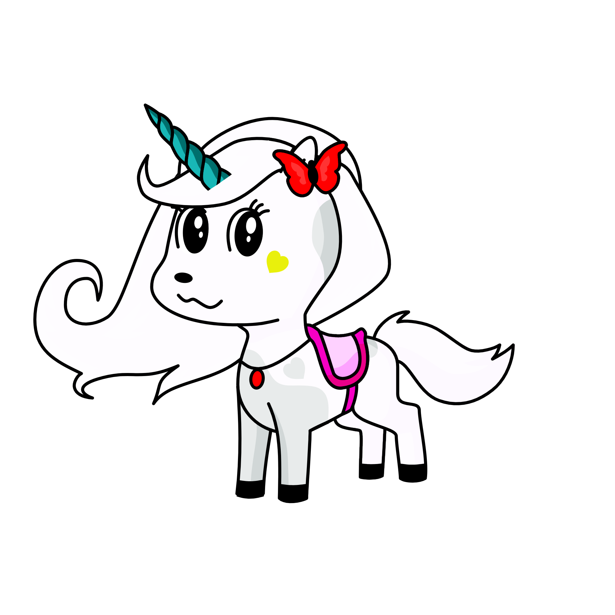 Snow angel, the unicorn