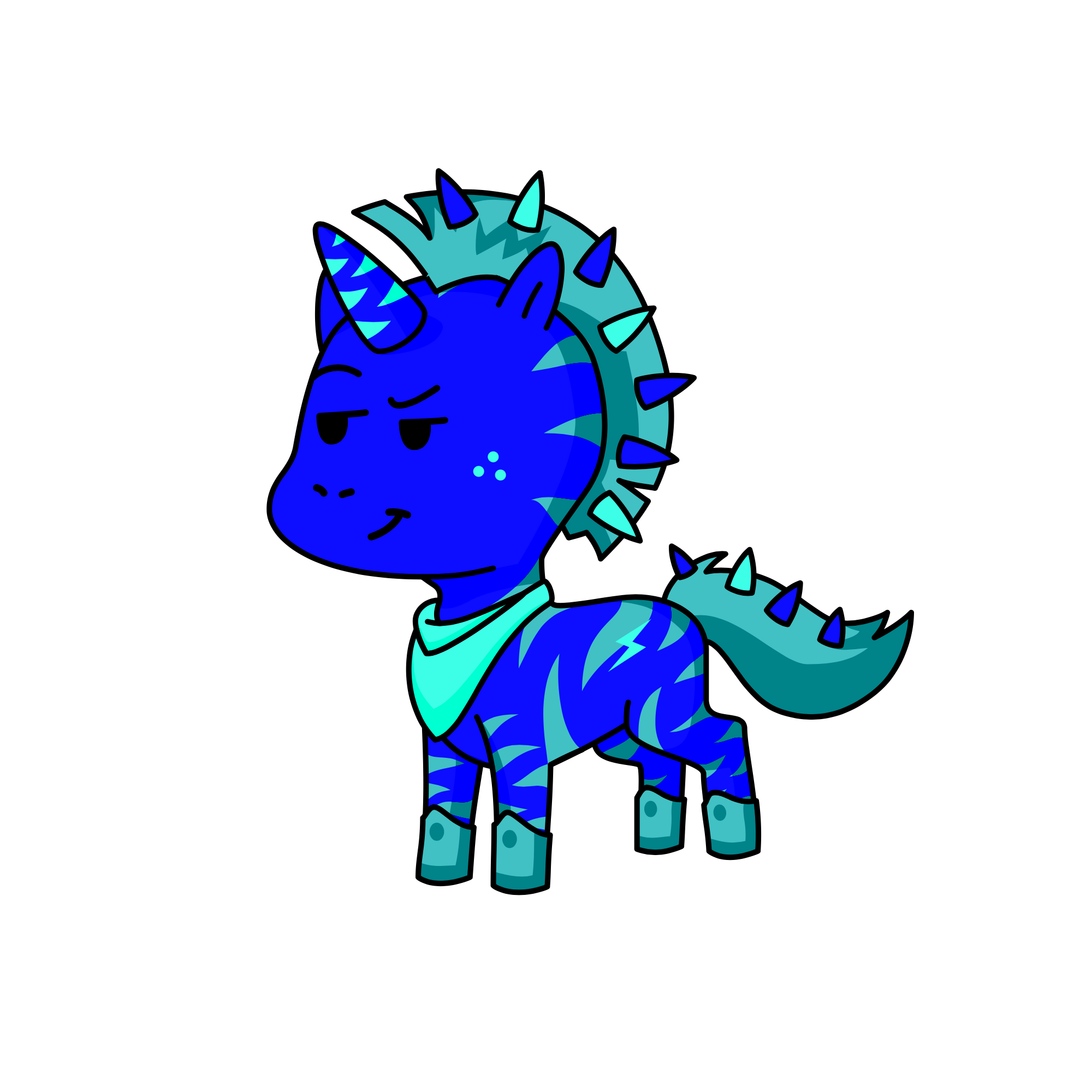 My Brother Rex Scheming Something in Unicorn Form, the unicorn