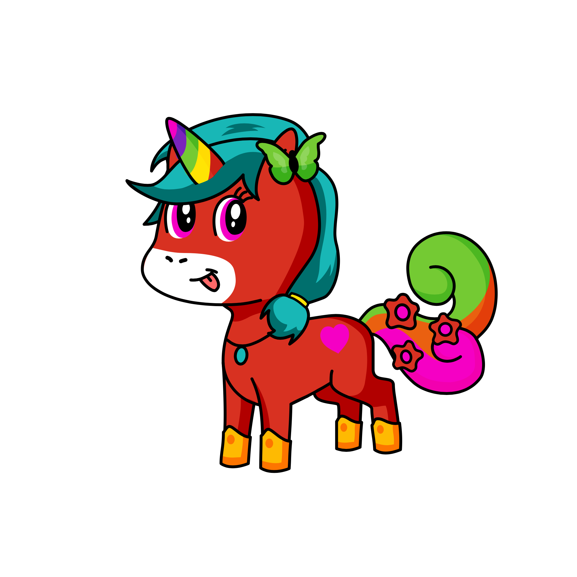 Cupcake, the unicorn