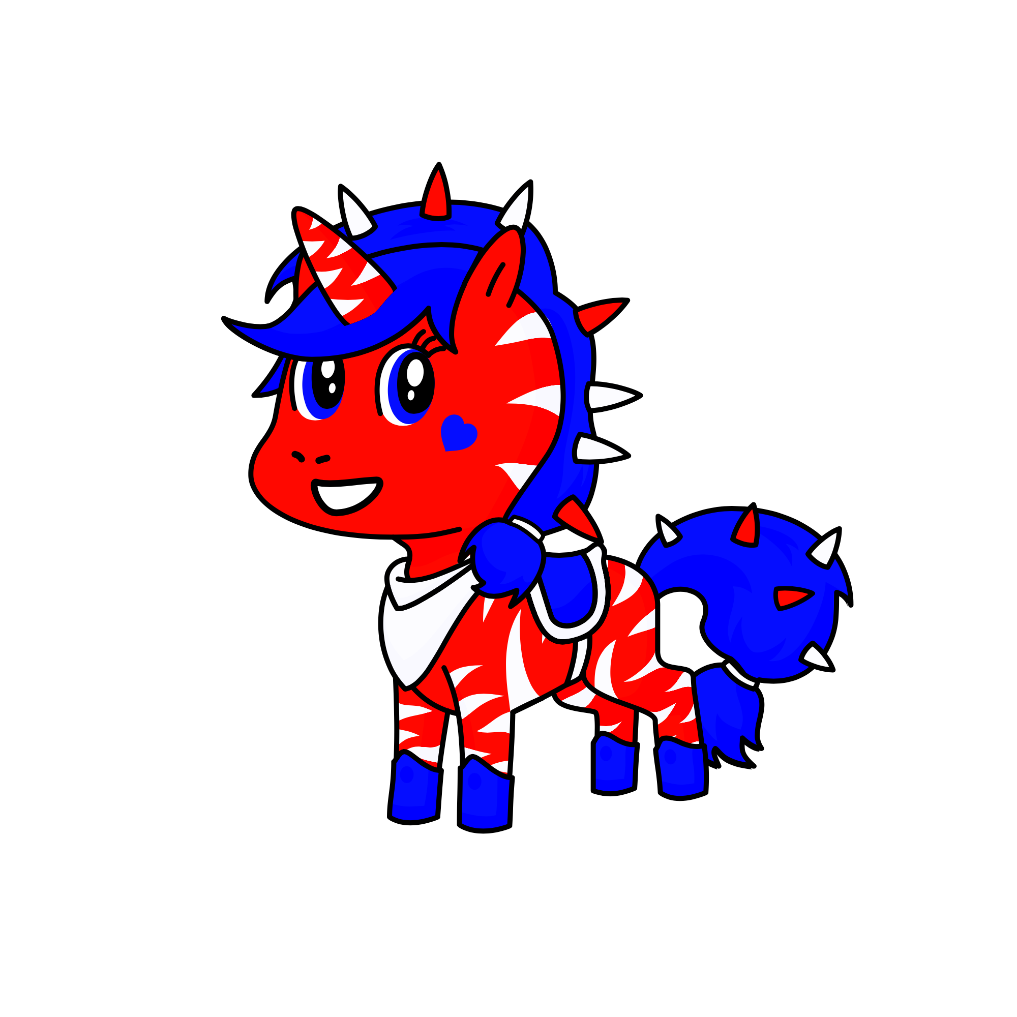 America, the unicorn