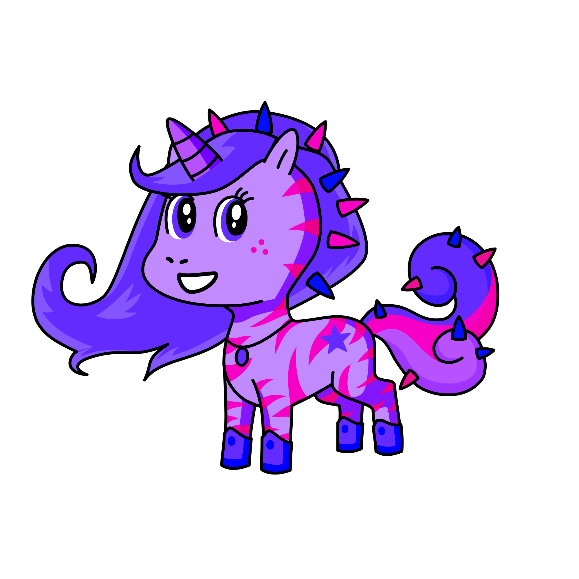 Lavender, the unicorn