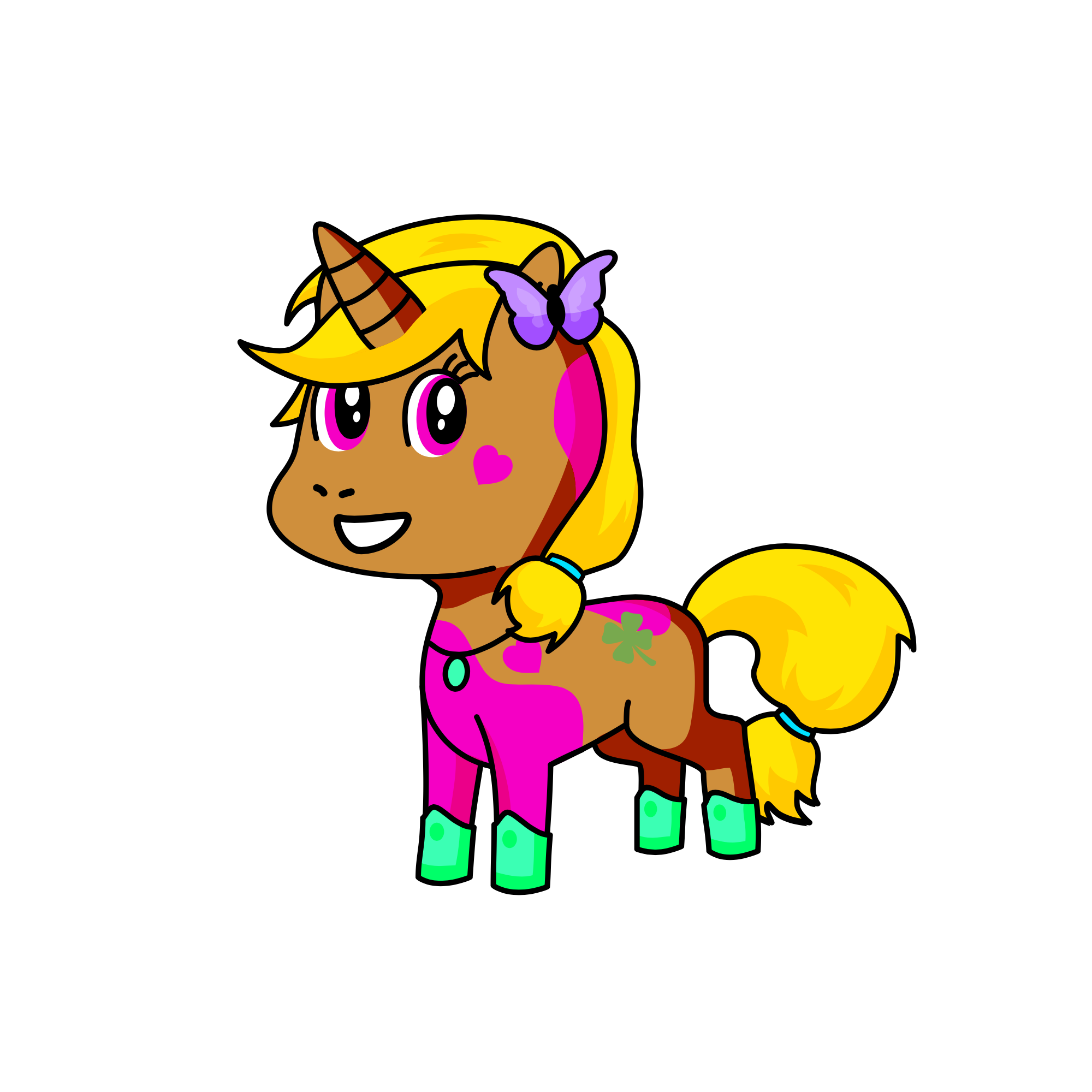 Coco's Sister: Gingersnap (Nickname: Ginger), the unicorn