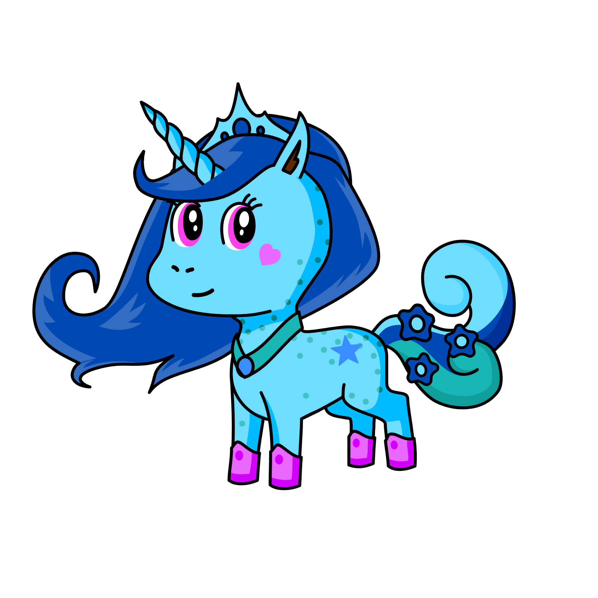 Princess blurry windy, the unicorn