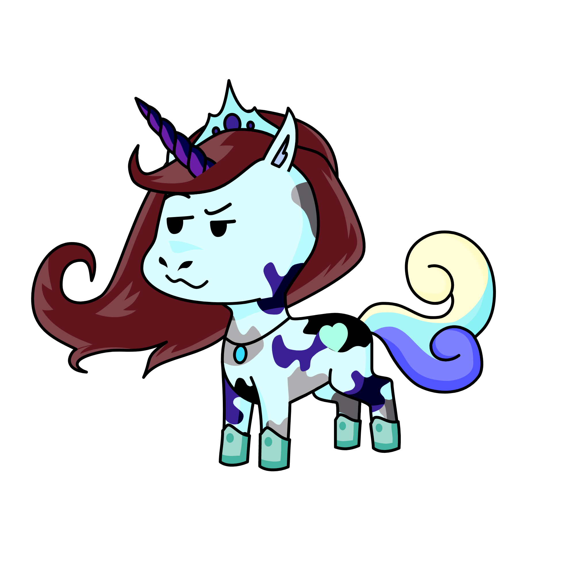 SNOW QWEEN, the unicorn