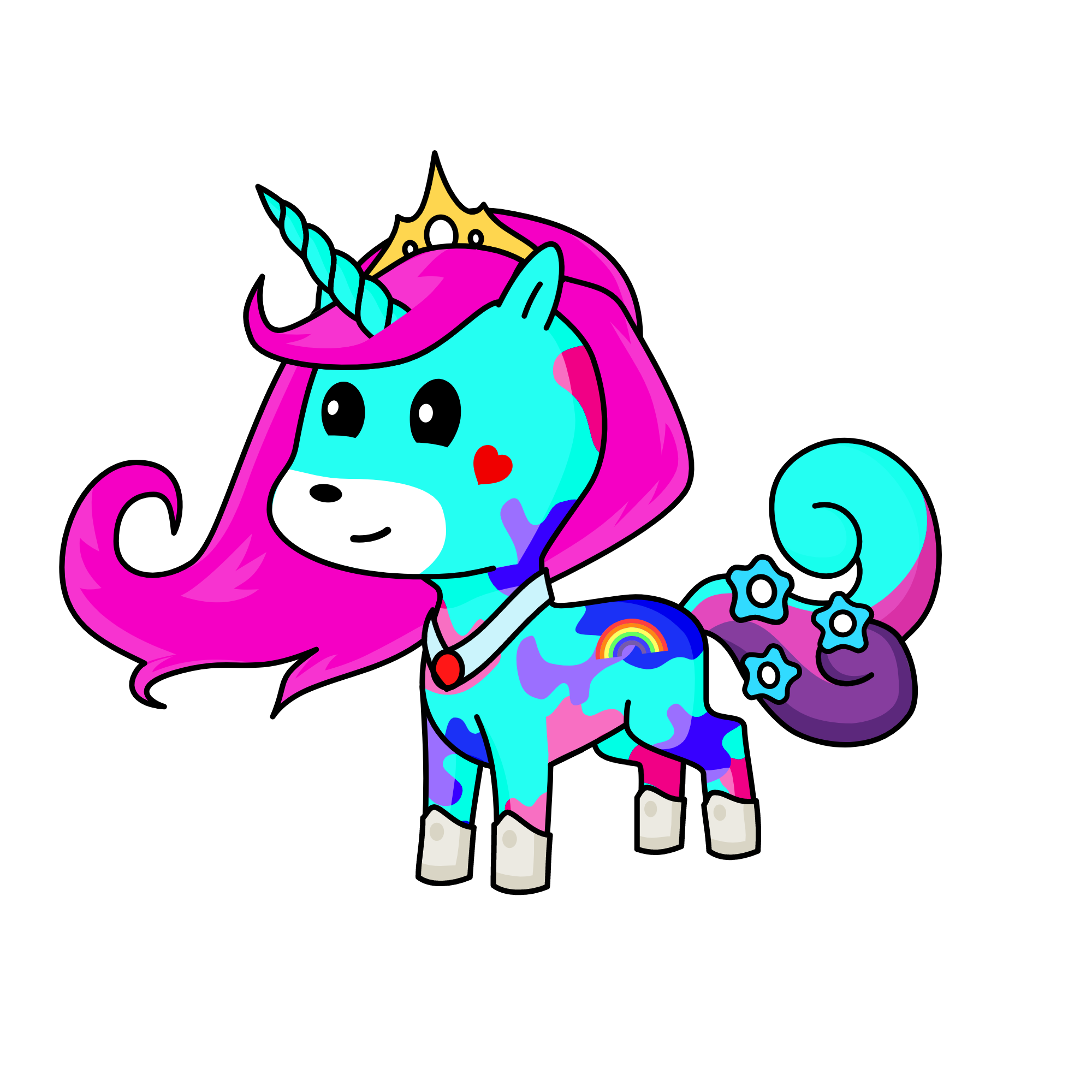 Winter Queen, the unicorn