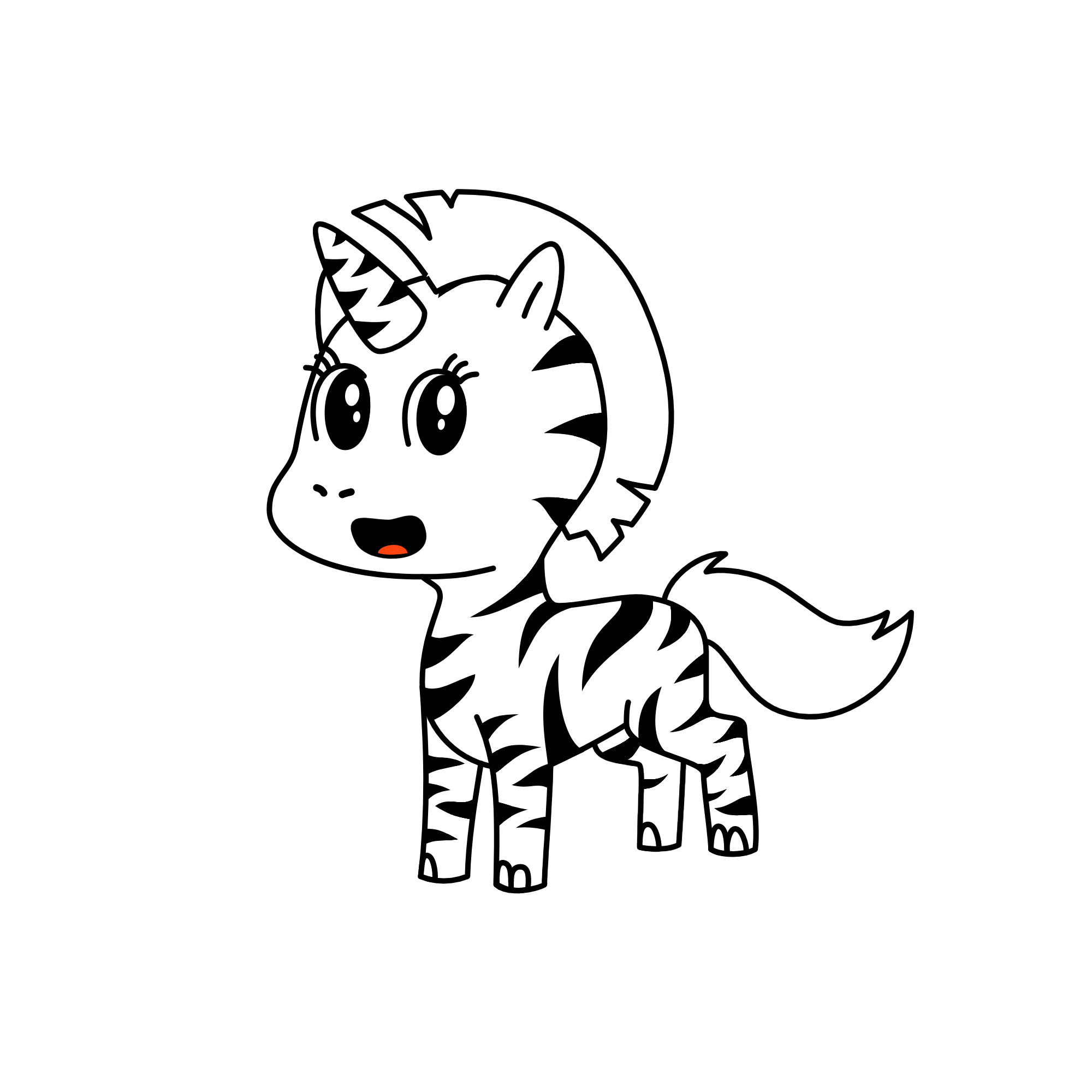 Zebra, the unicorn