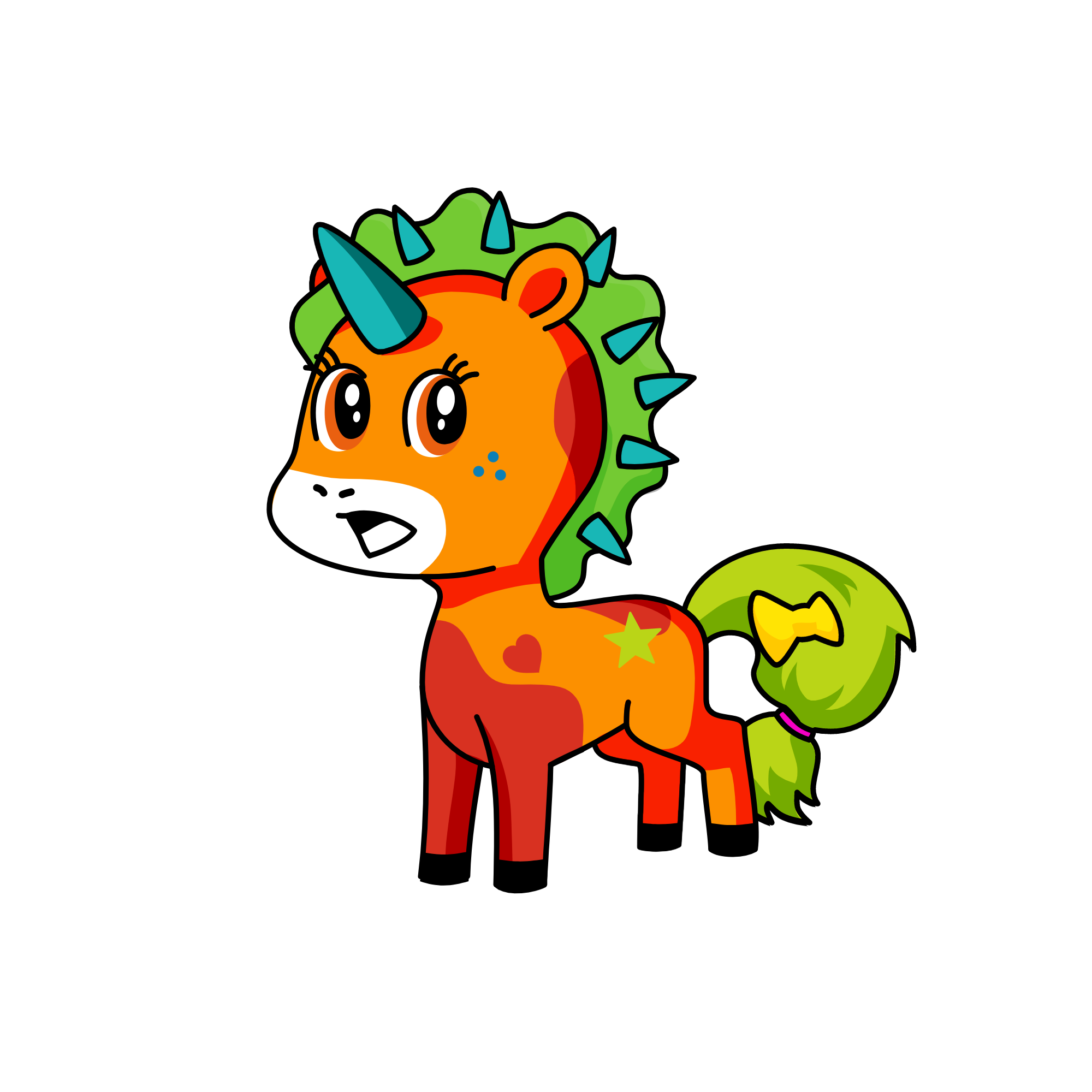SUNSET, the unicorn