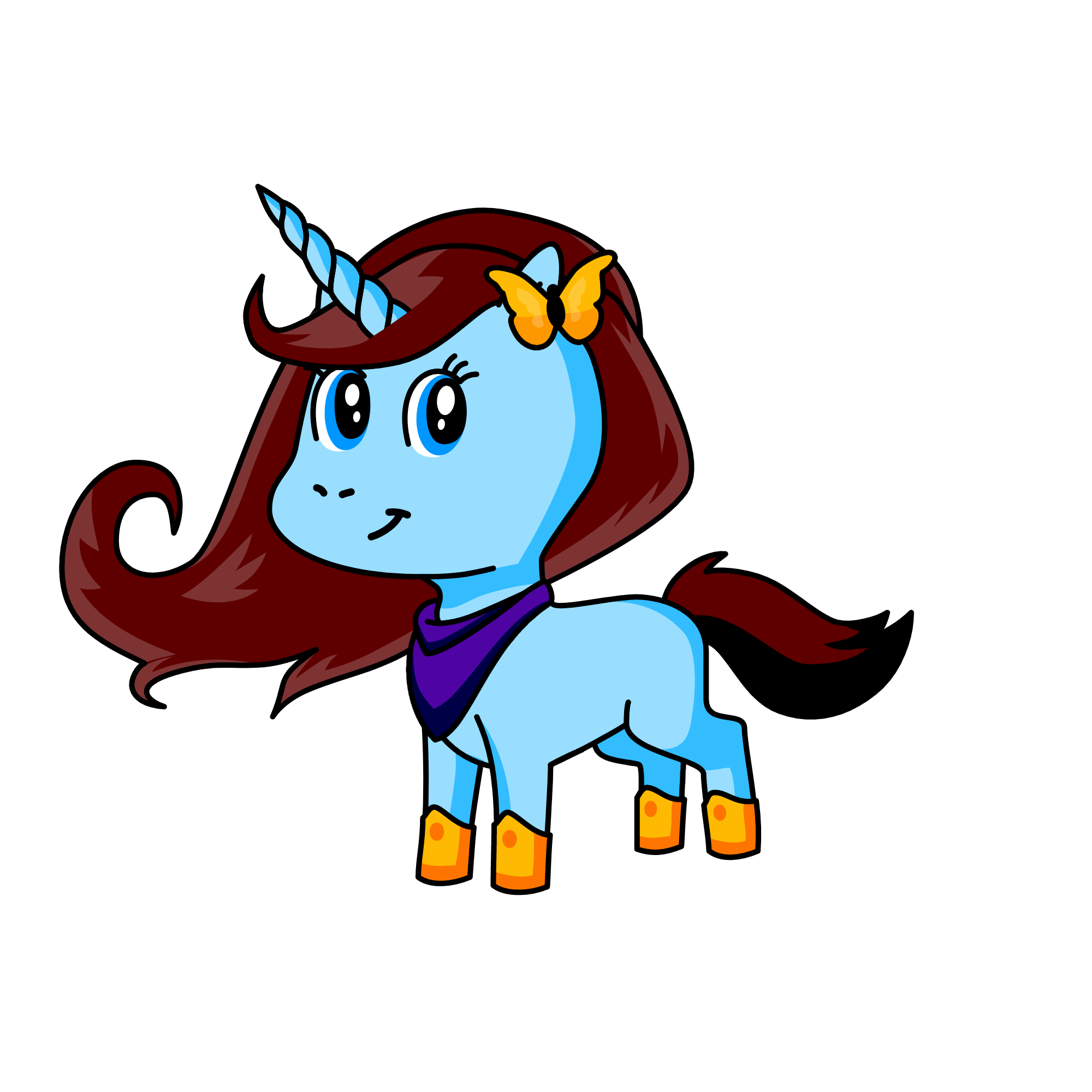 Winter, the unicorn