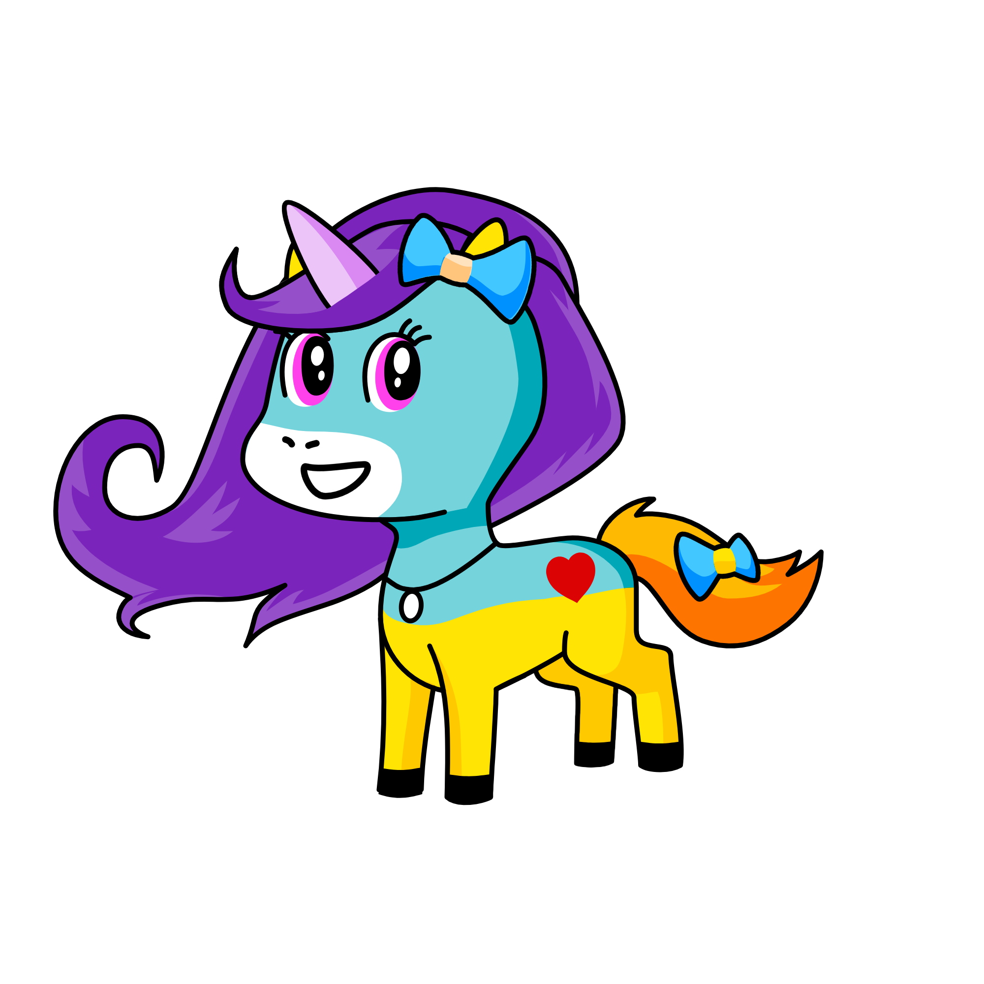 a cute Unicorn, the unicorn