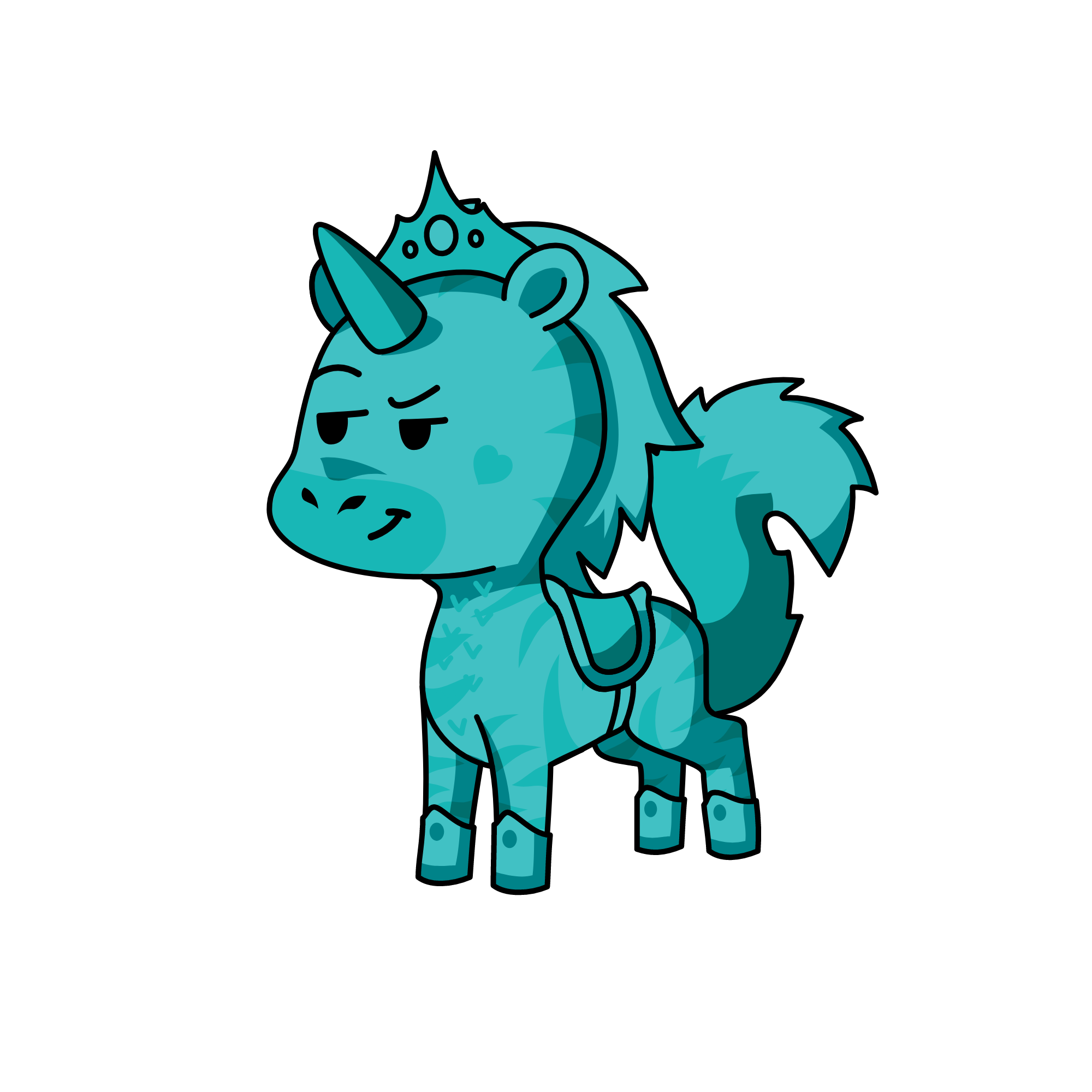 Bluey, the unicorn