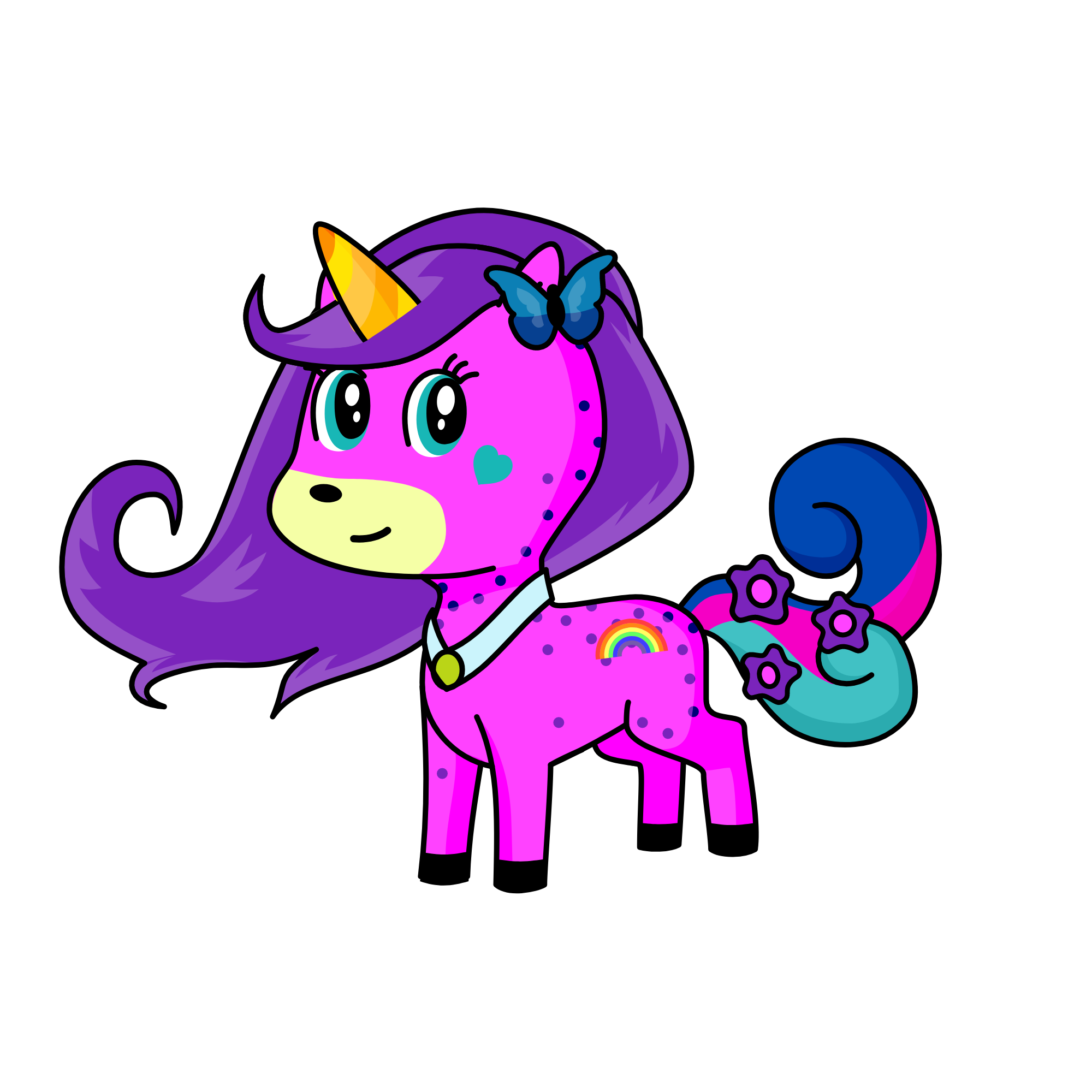 Unicorn in the clouds, the unicorn