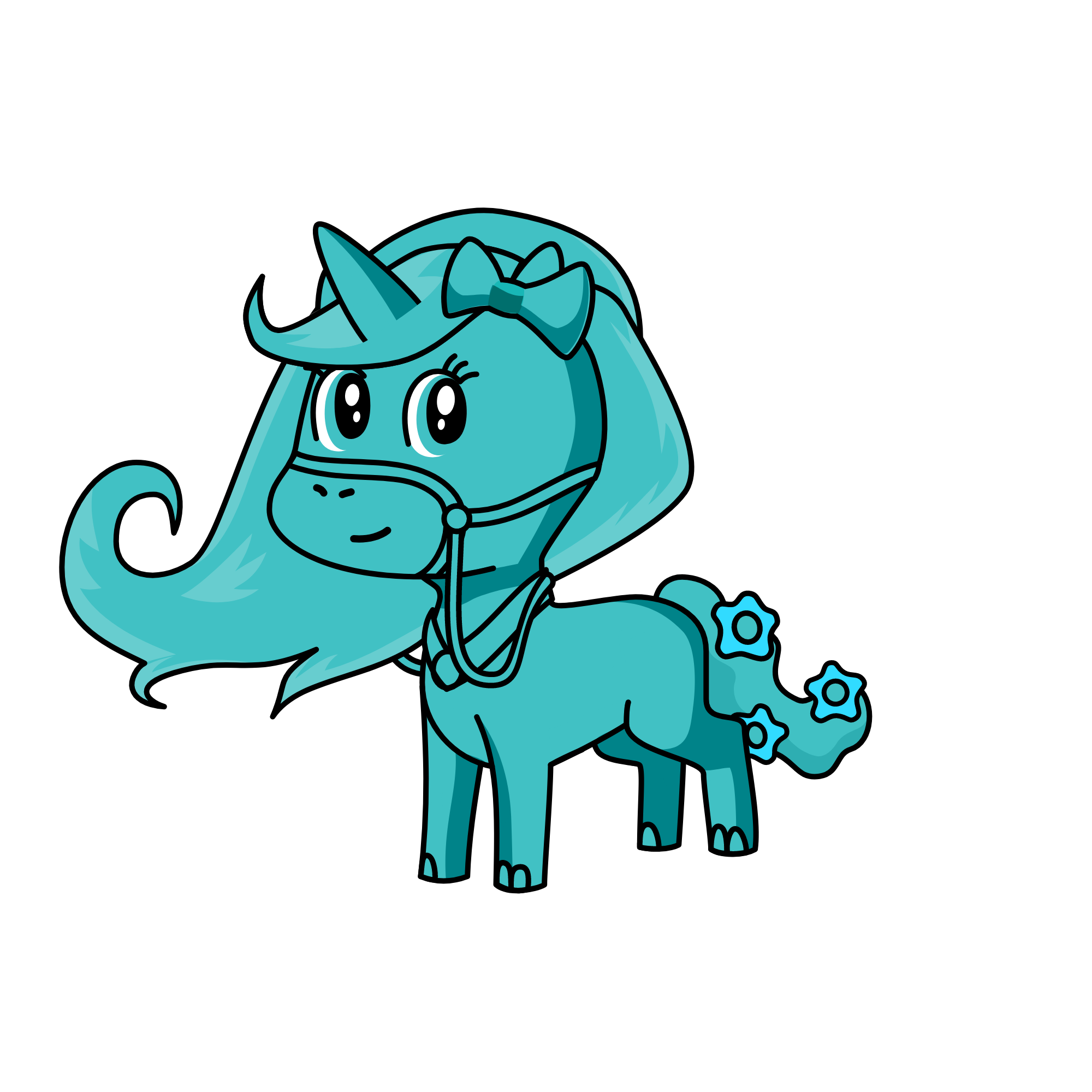 red, the unicorn