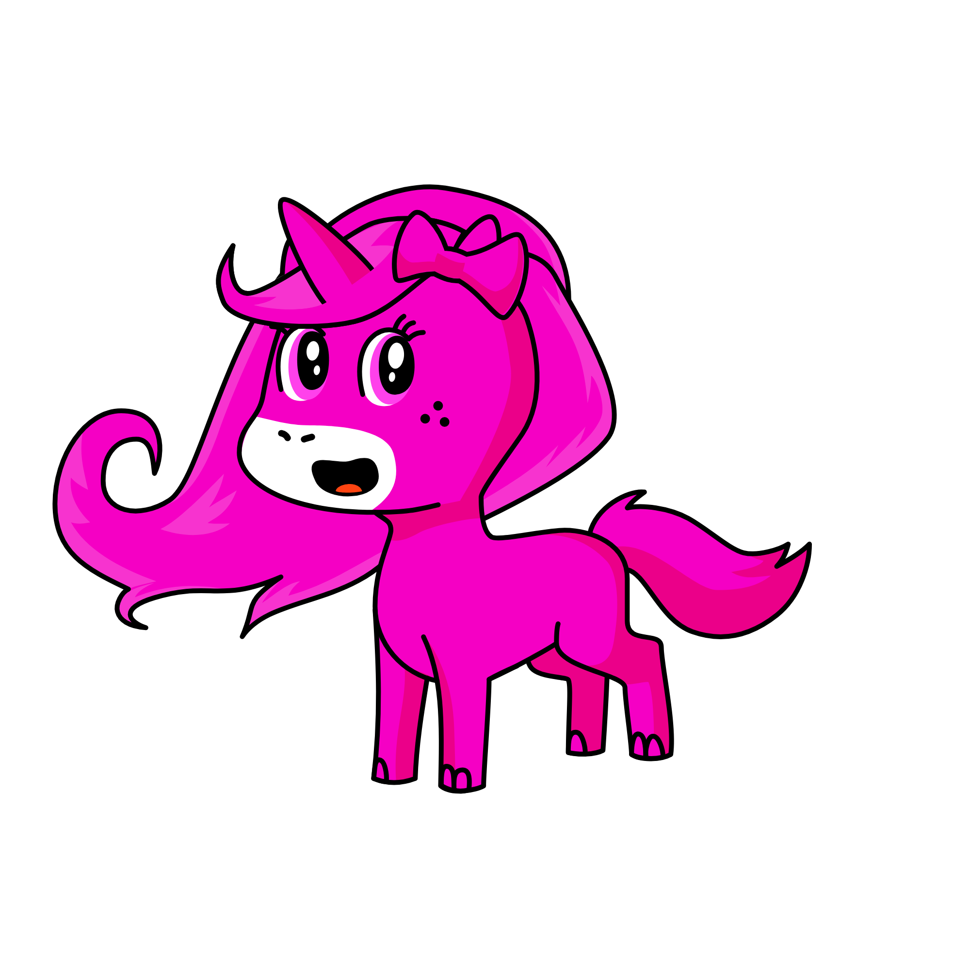 Pinky, the unicorn