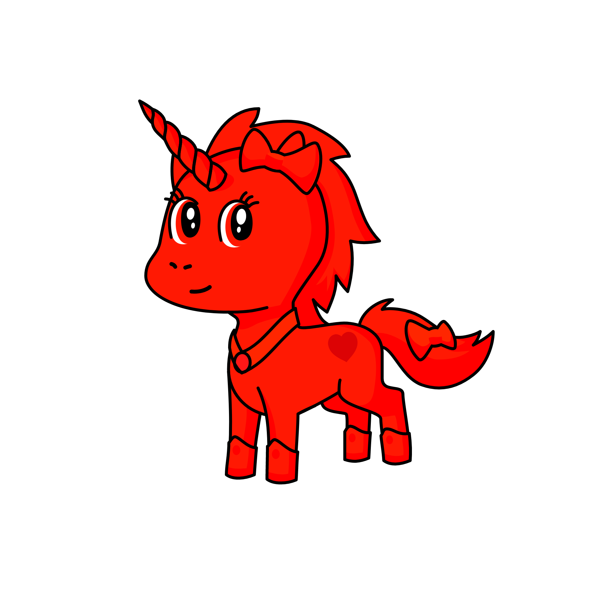 Blue, the unicorn