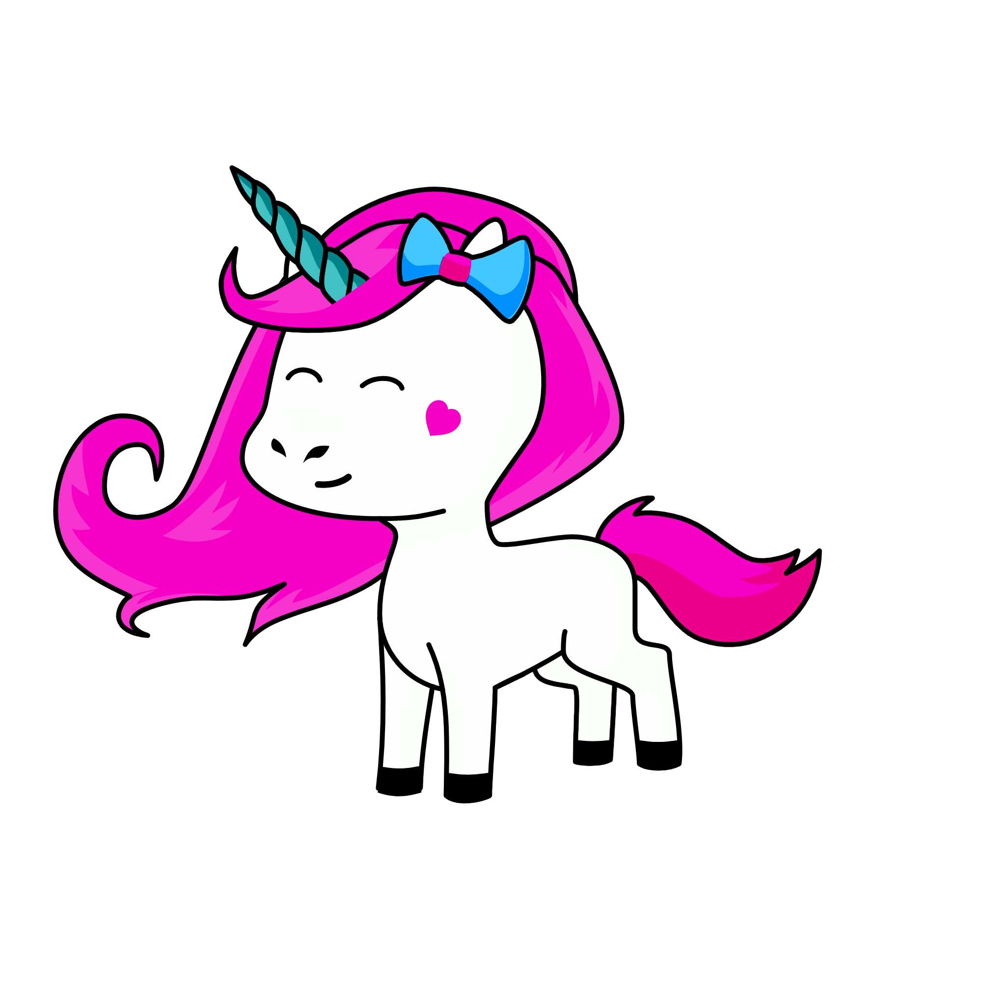 Princess Sparkle, the unicorn