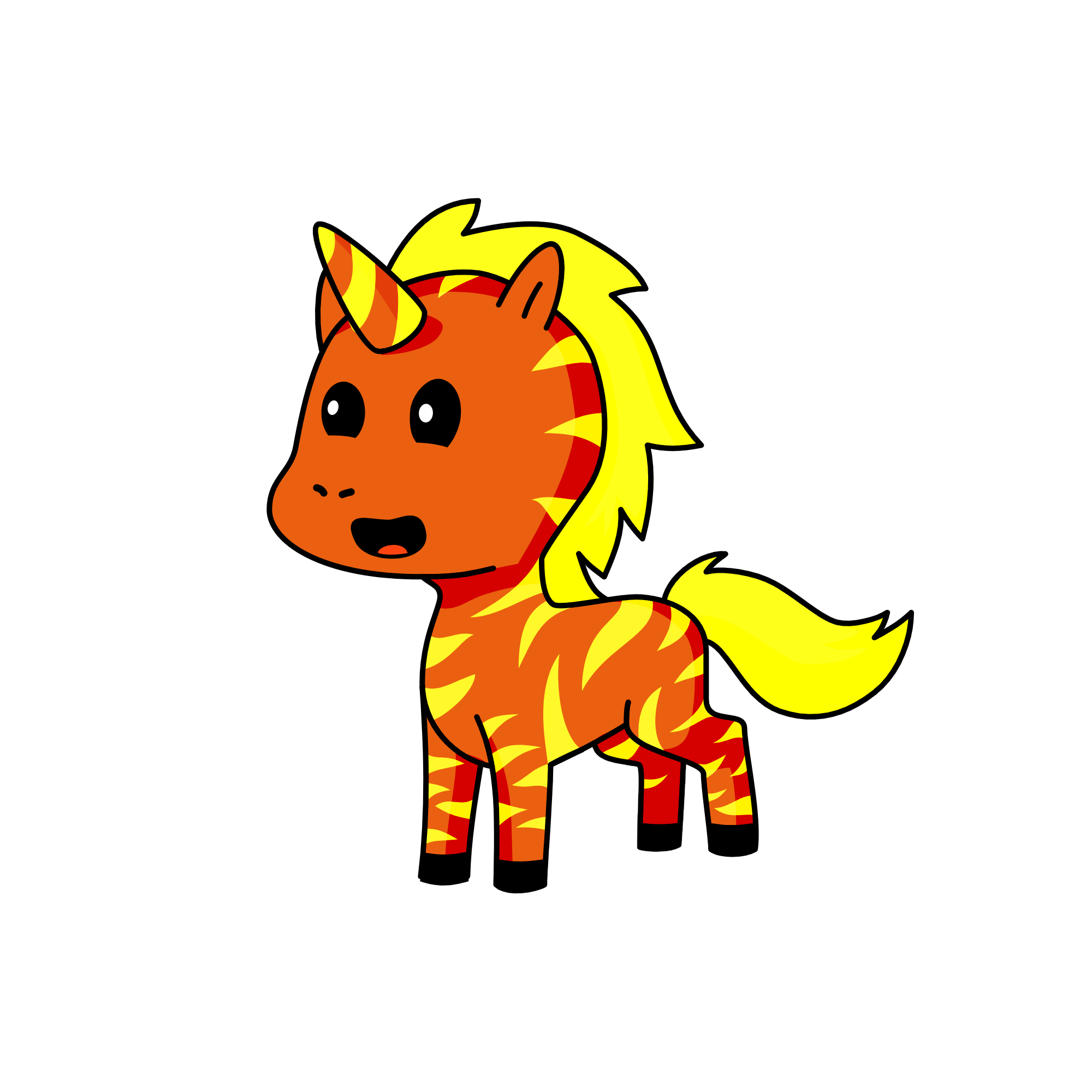 Striped, the unicorn