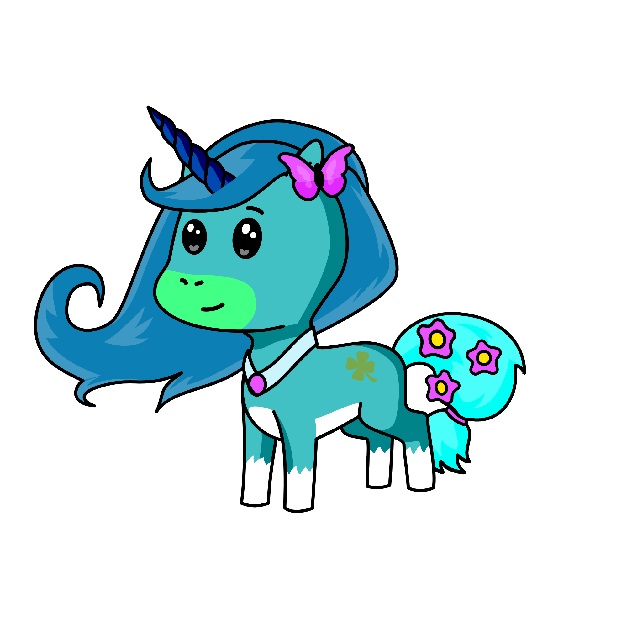 藍粉公主, the unicorn