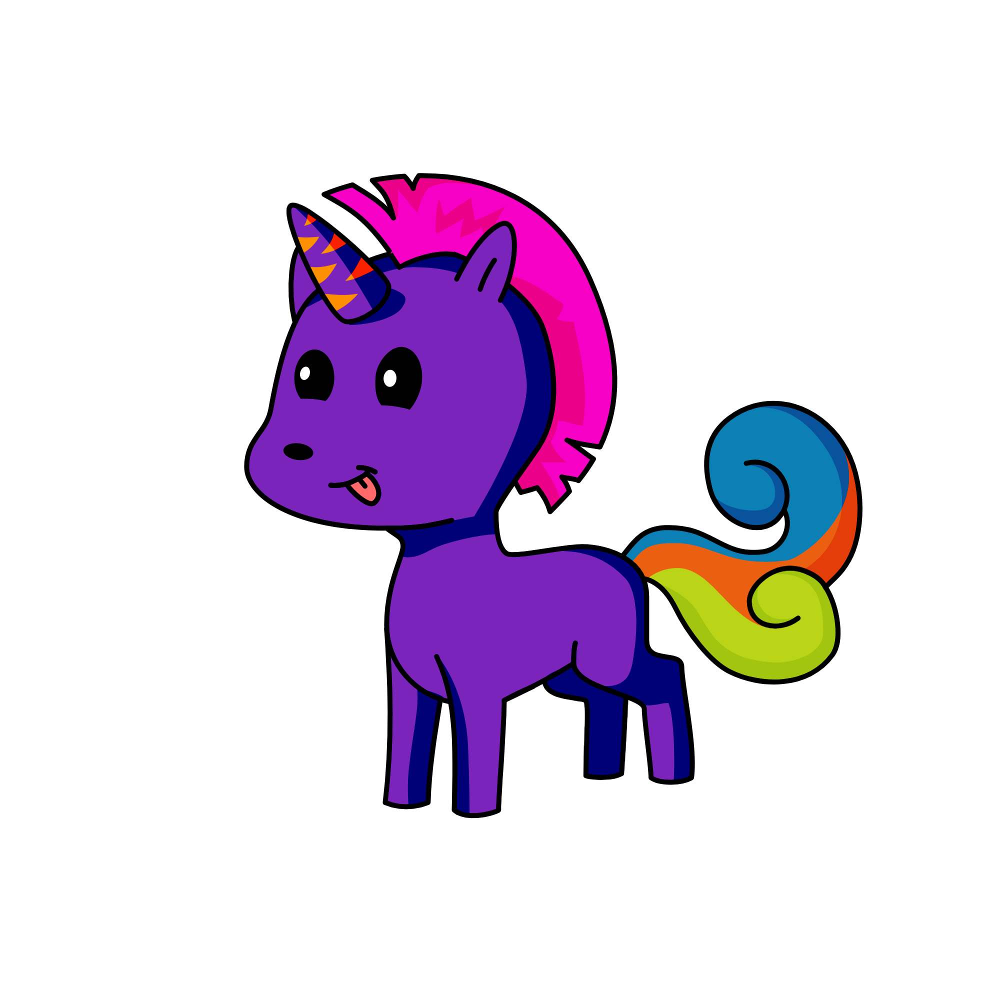 小晴晴, the unicorn