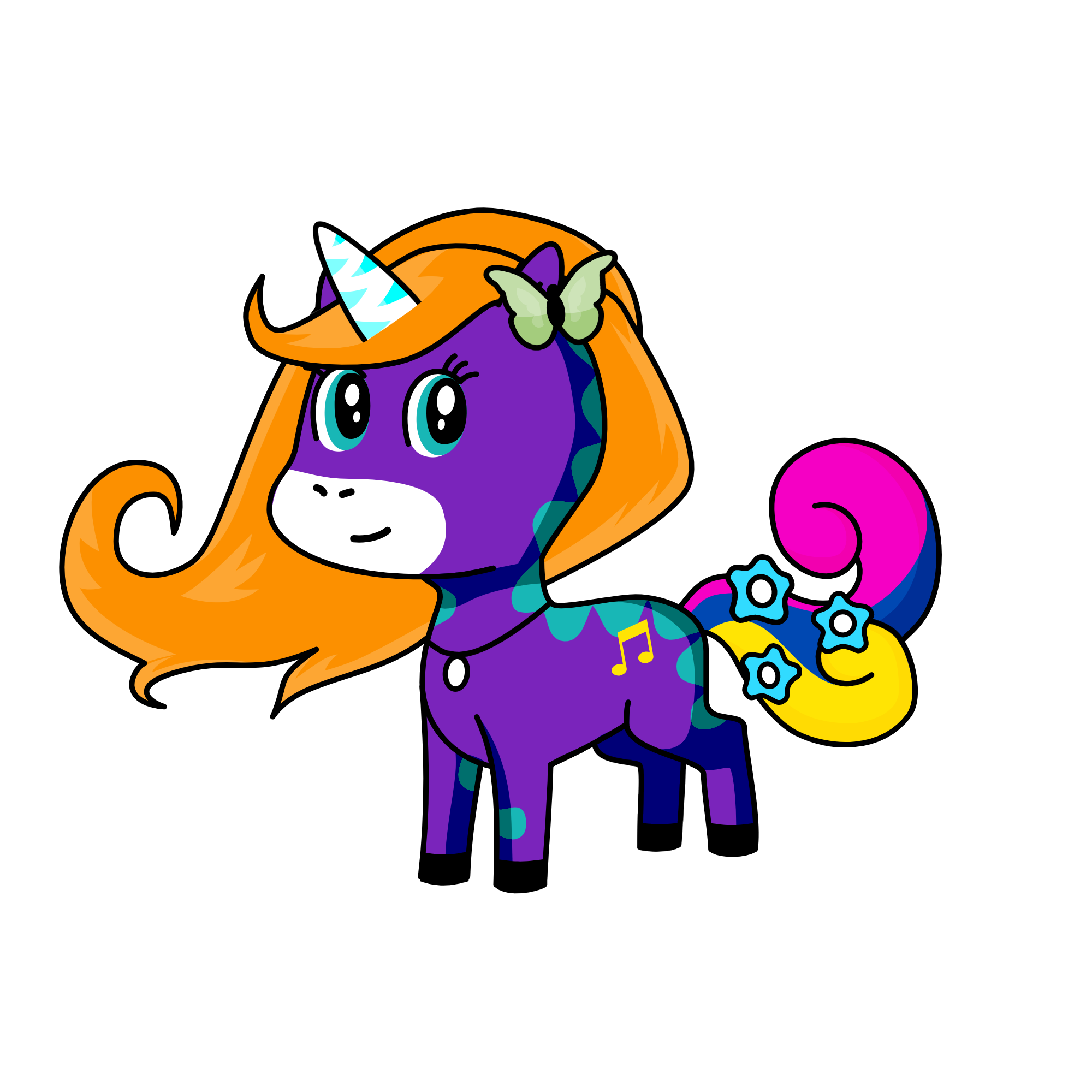 Midnight, the unicorn
