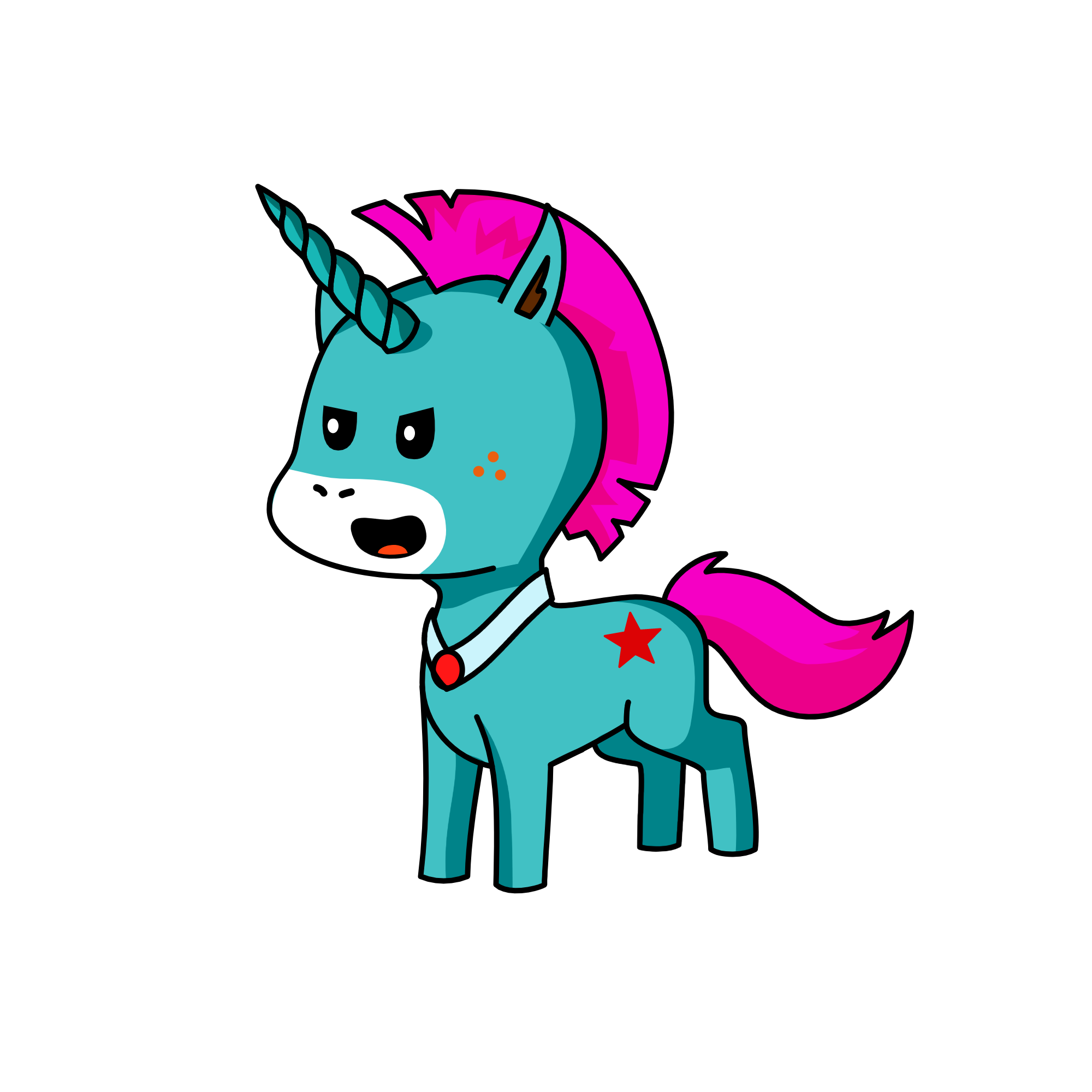 ДГШРНПЕРШАКД7ЕПР, the unicorn