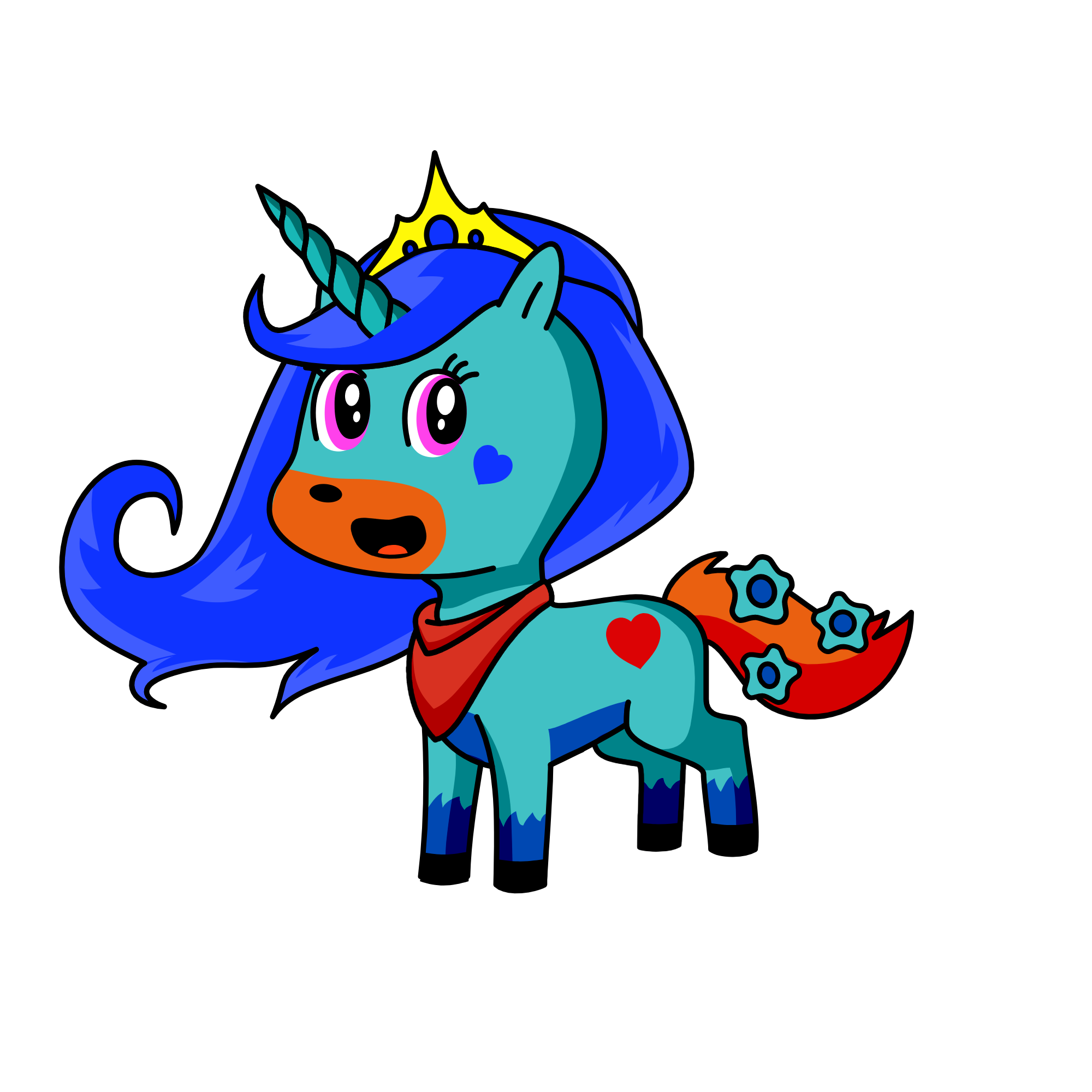rose, the unicorn