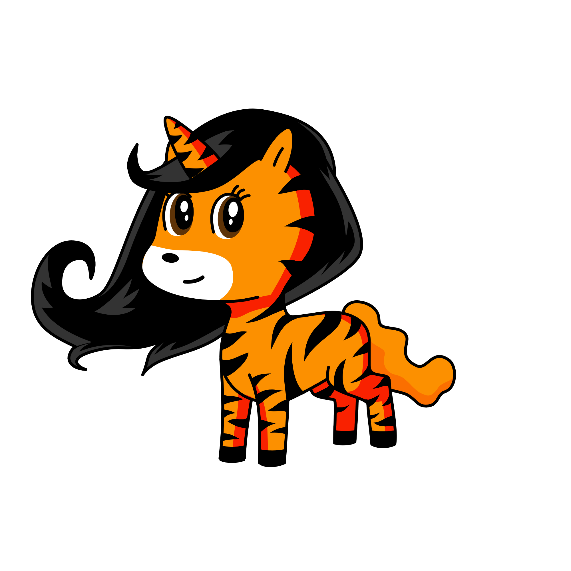 Tigery🧡🖤, the unicorn