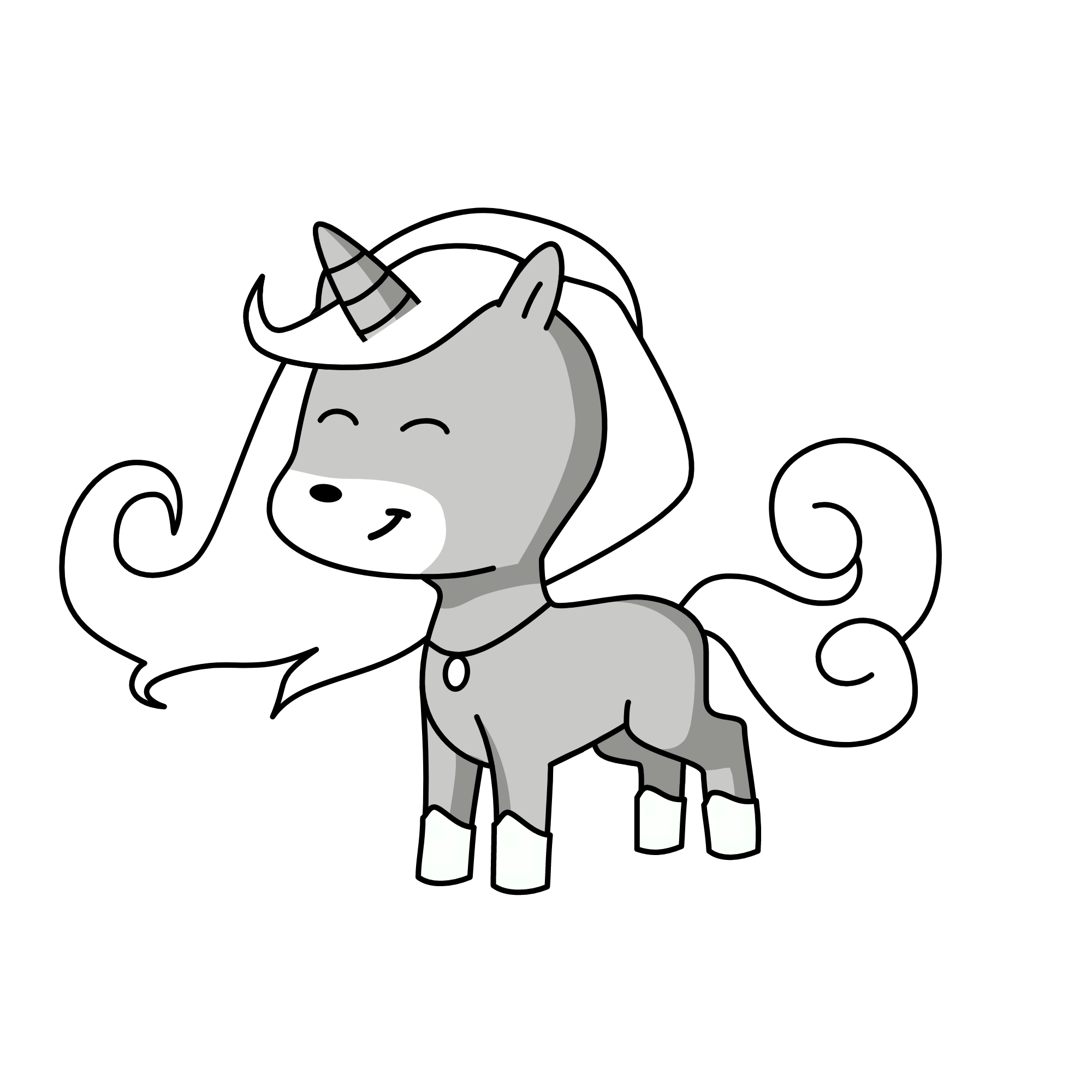 The Snow Princess Of İce Mountains, the unicorn