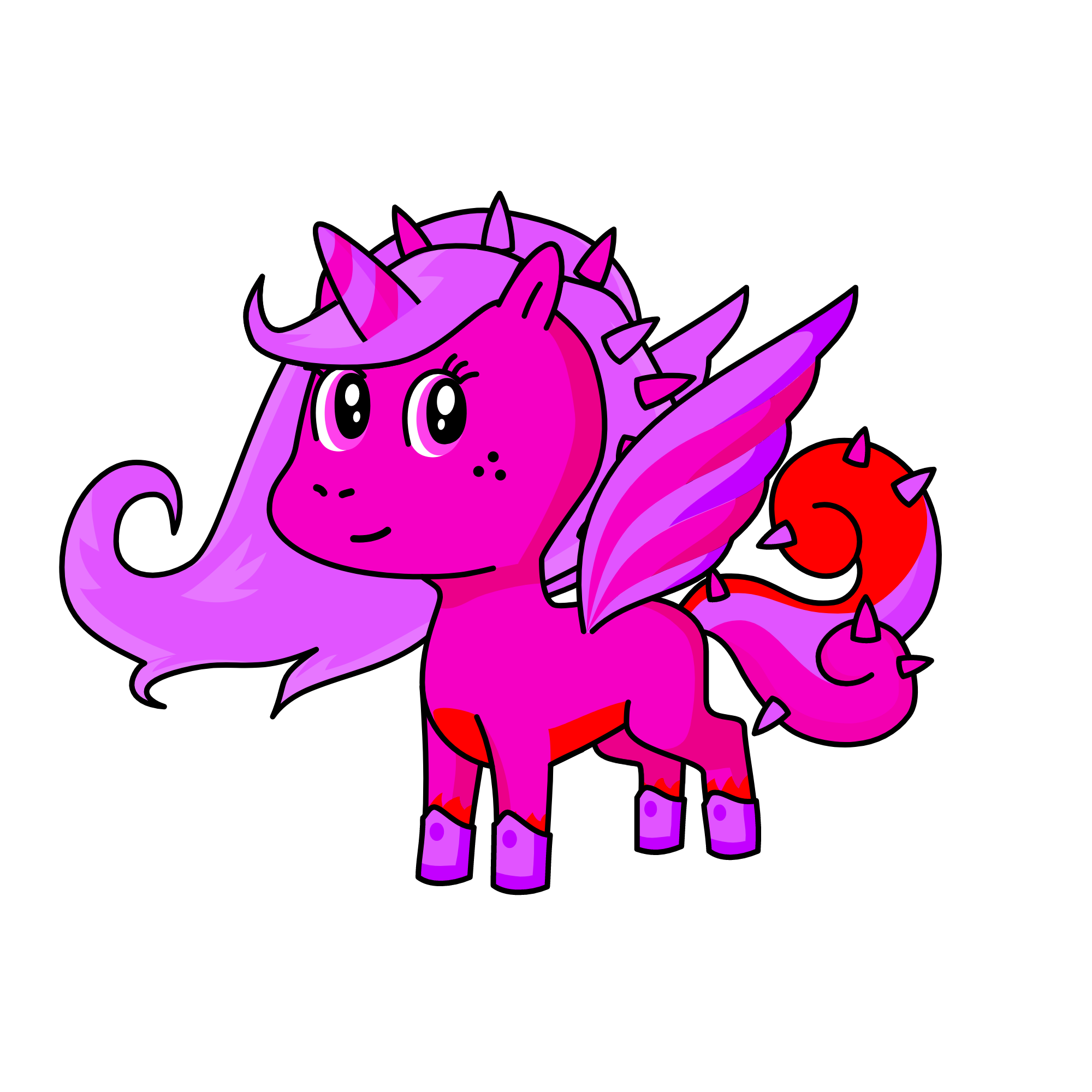 La Principessa Rosa, the unicorn