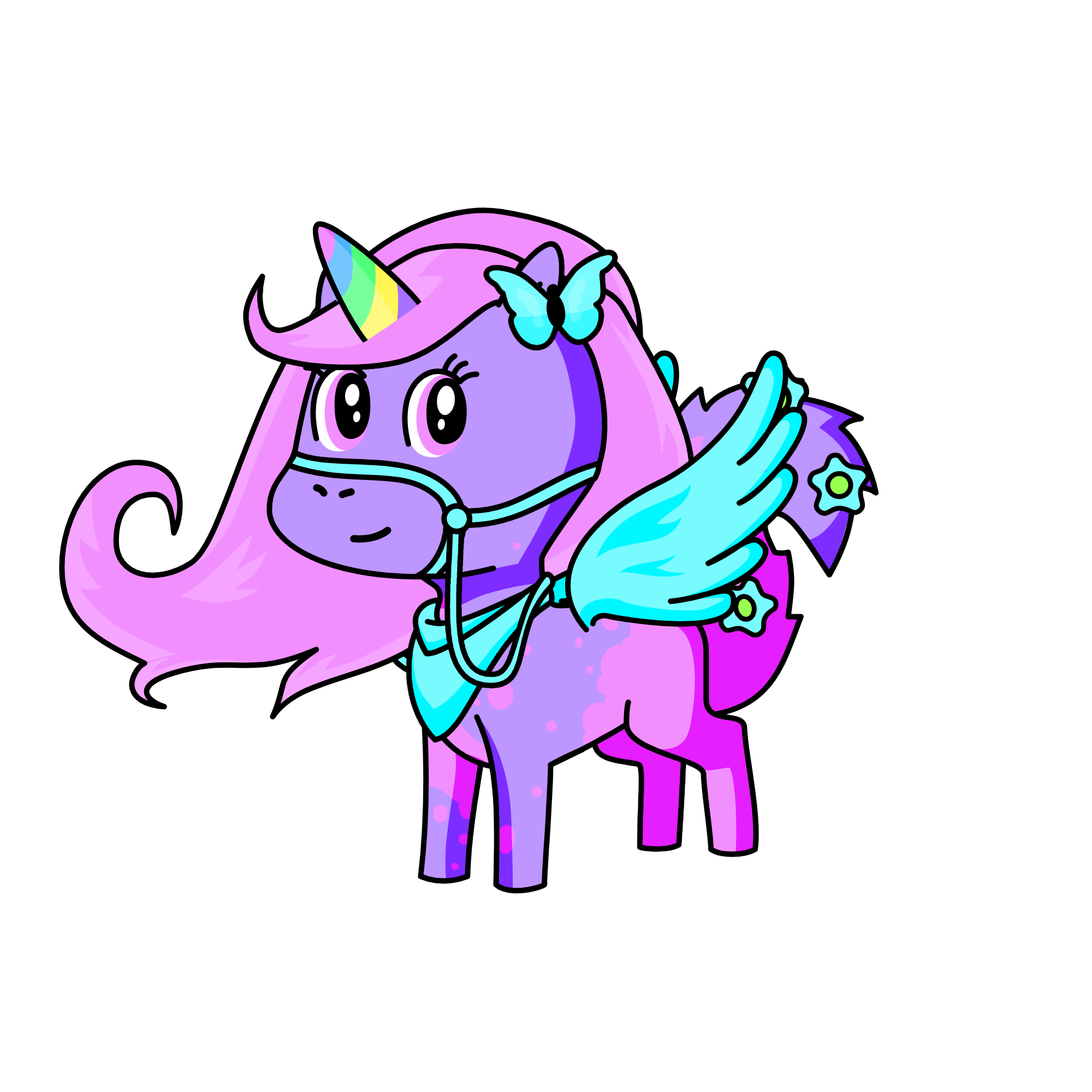 Fluttershy, the unicorn