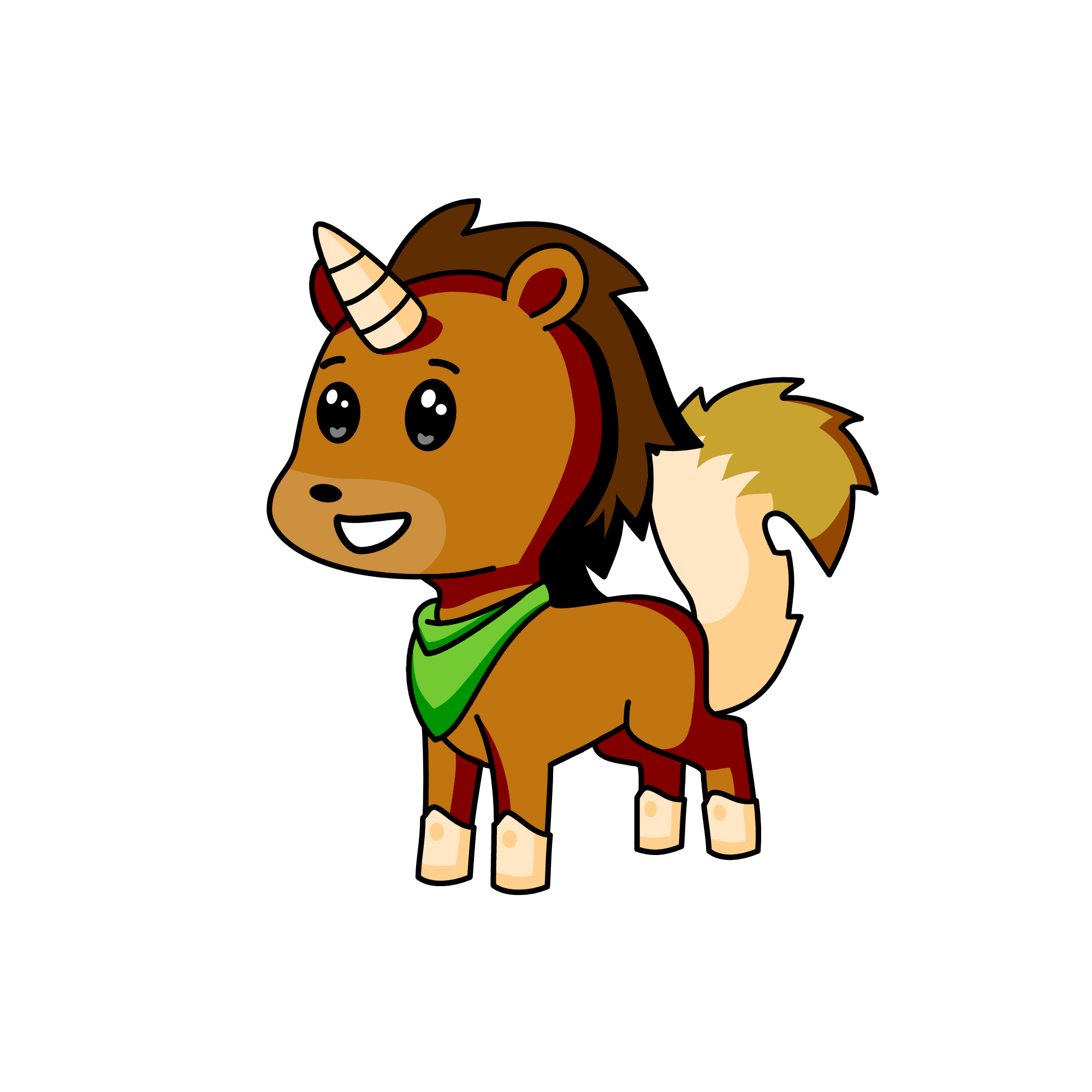 Brownie, the unicorn