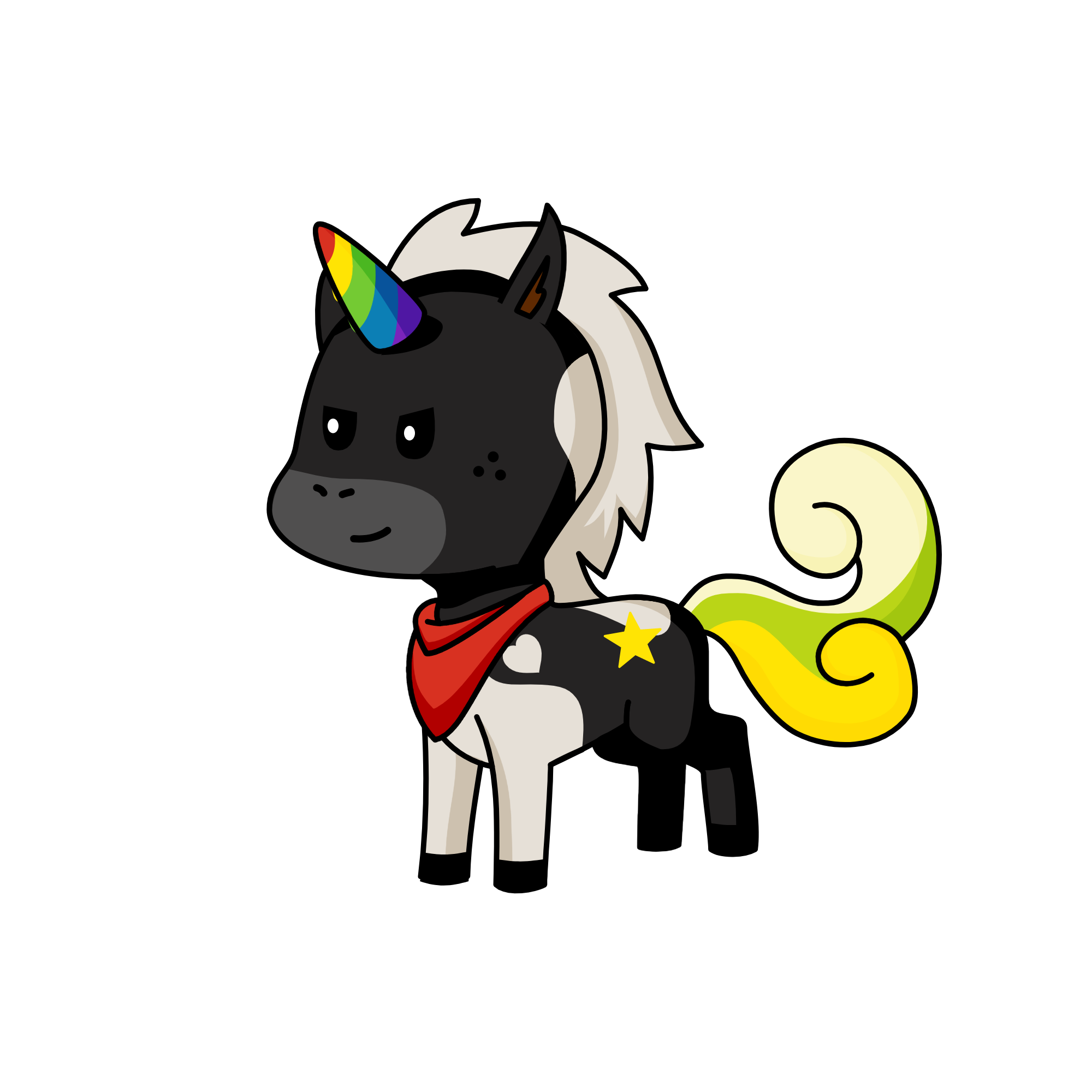 dark Rainbow, the unicorn
