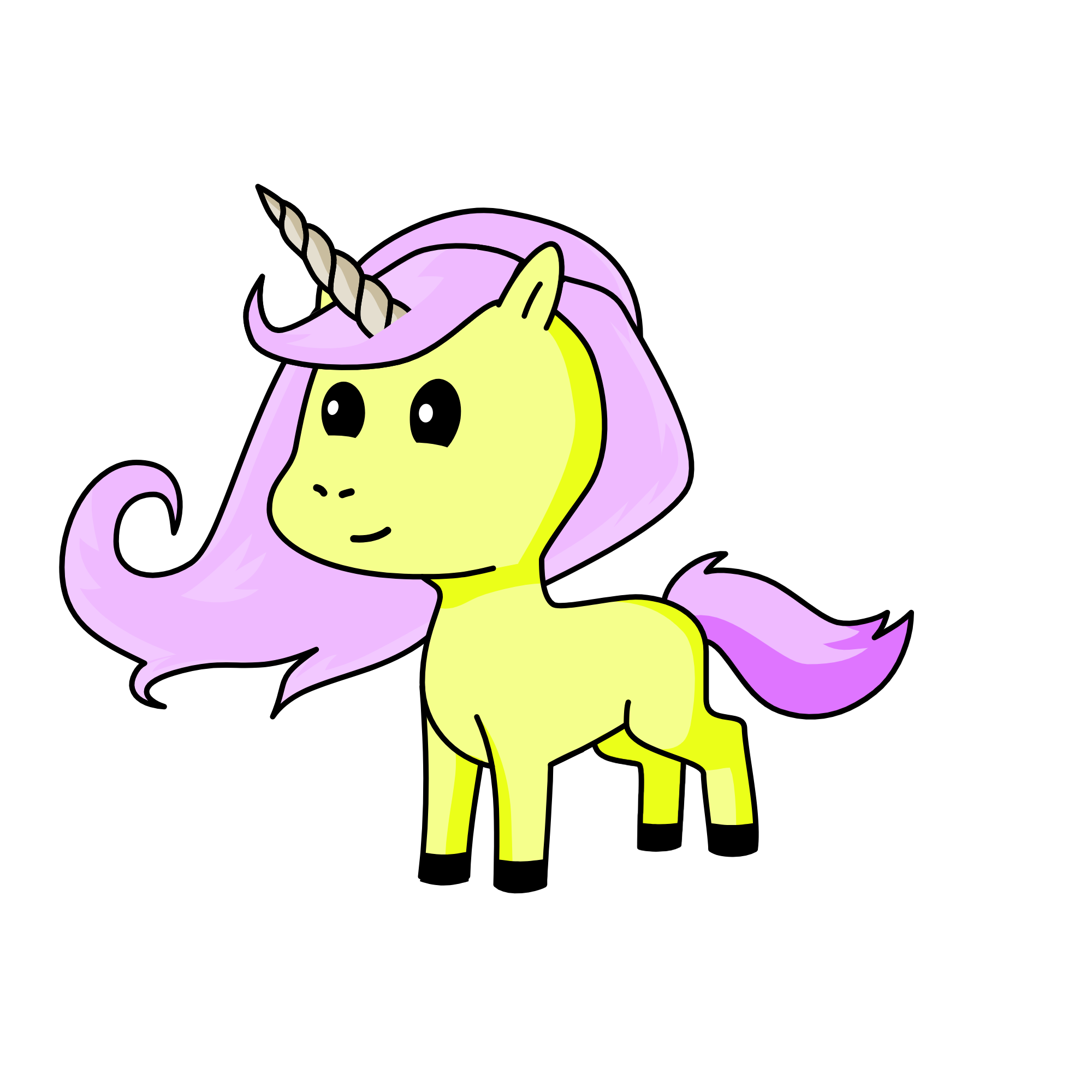 Smiley, the unicorn