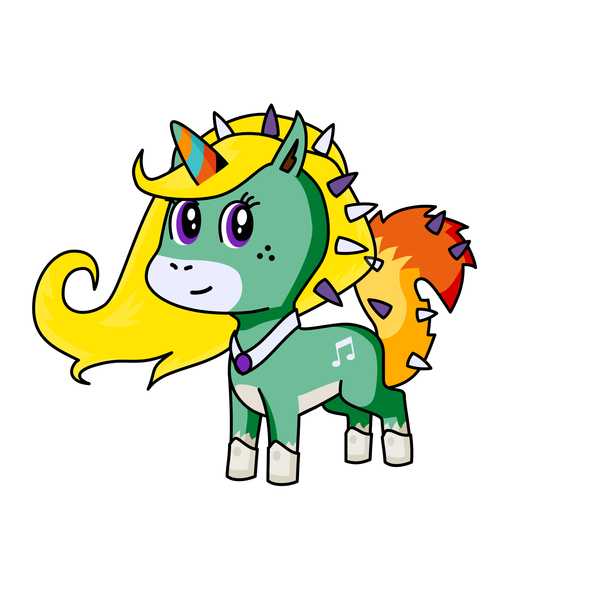 Disco, the unicorn