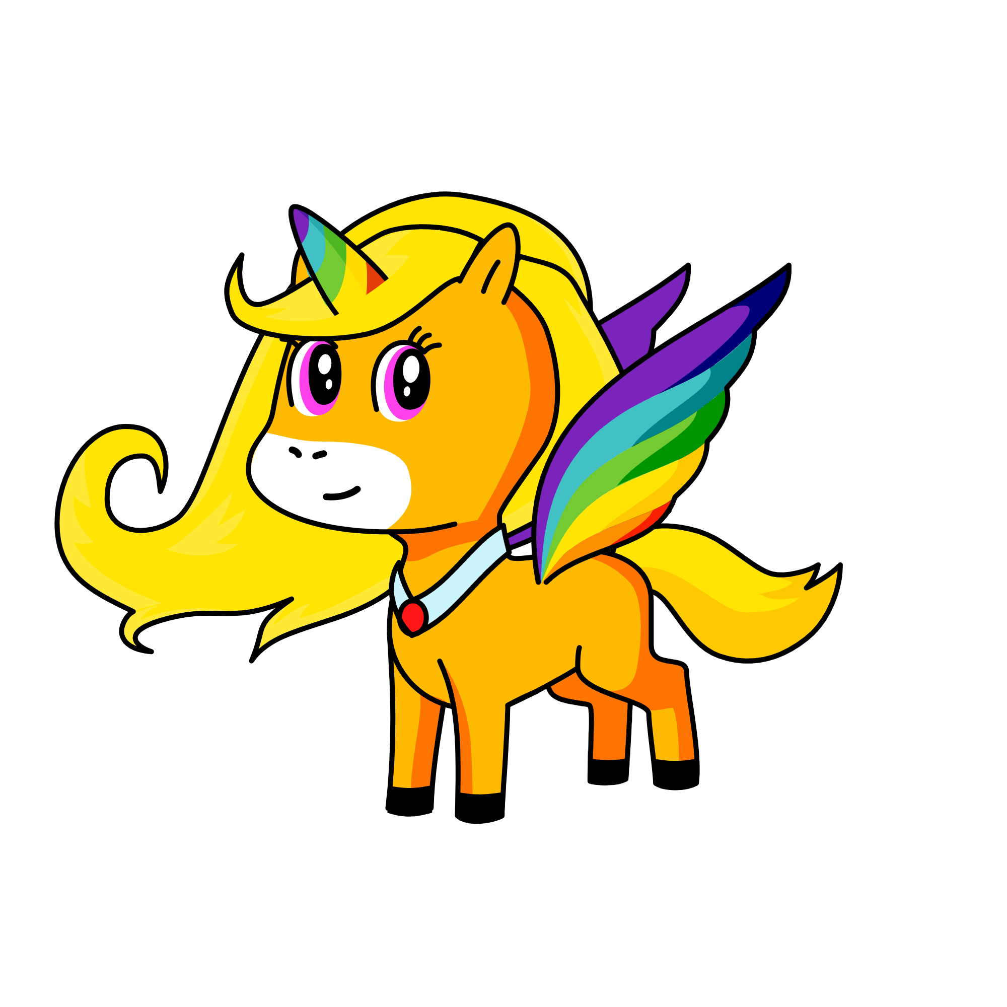 This is how to get wings: Click about then scroll to most down then you will saw a wigs picture., the unicorn