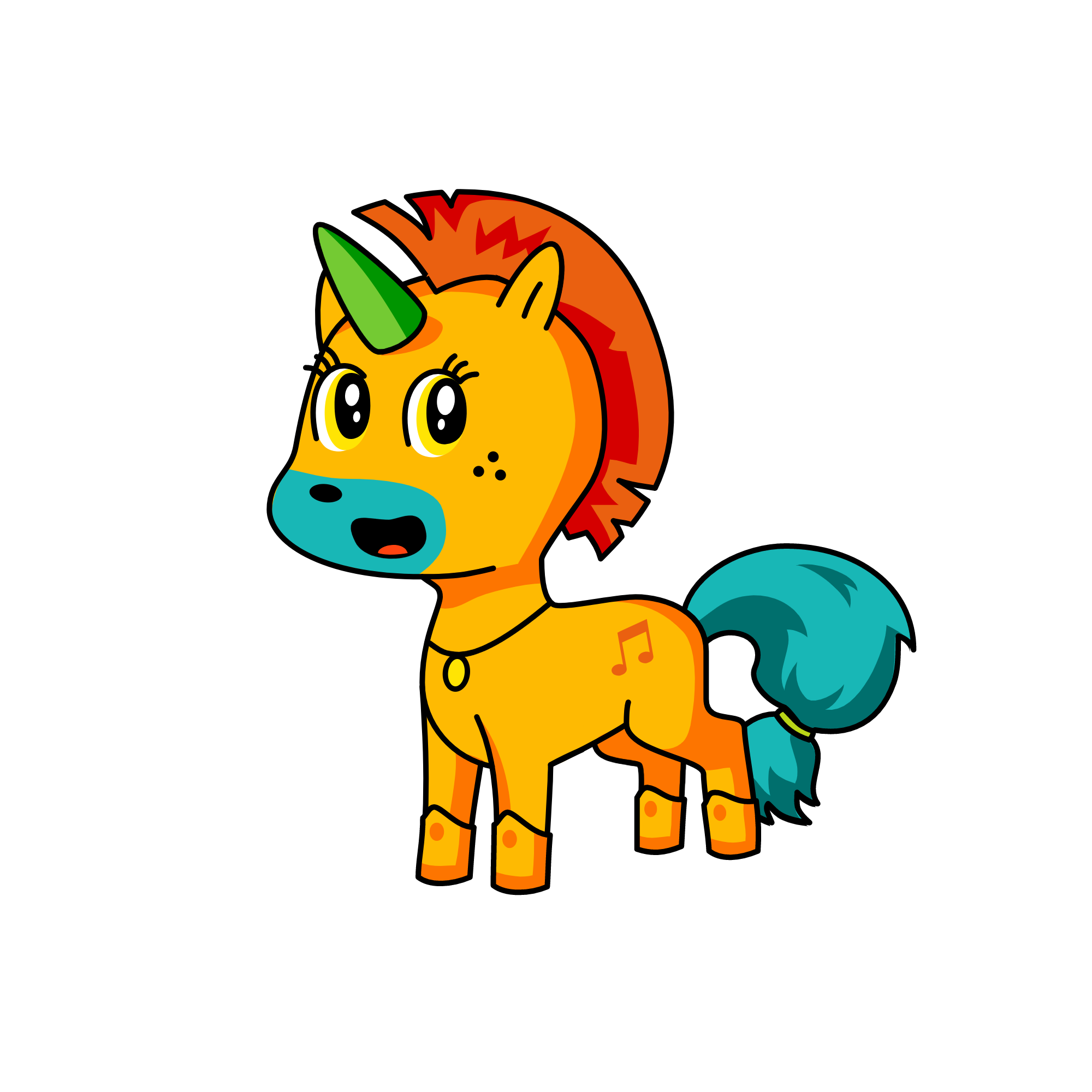 yellowy, the unicorn