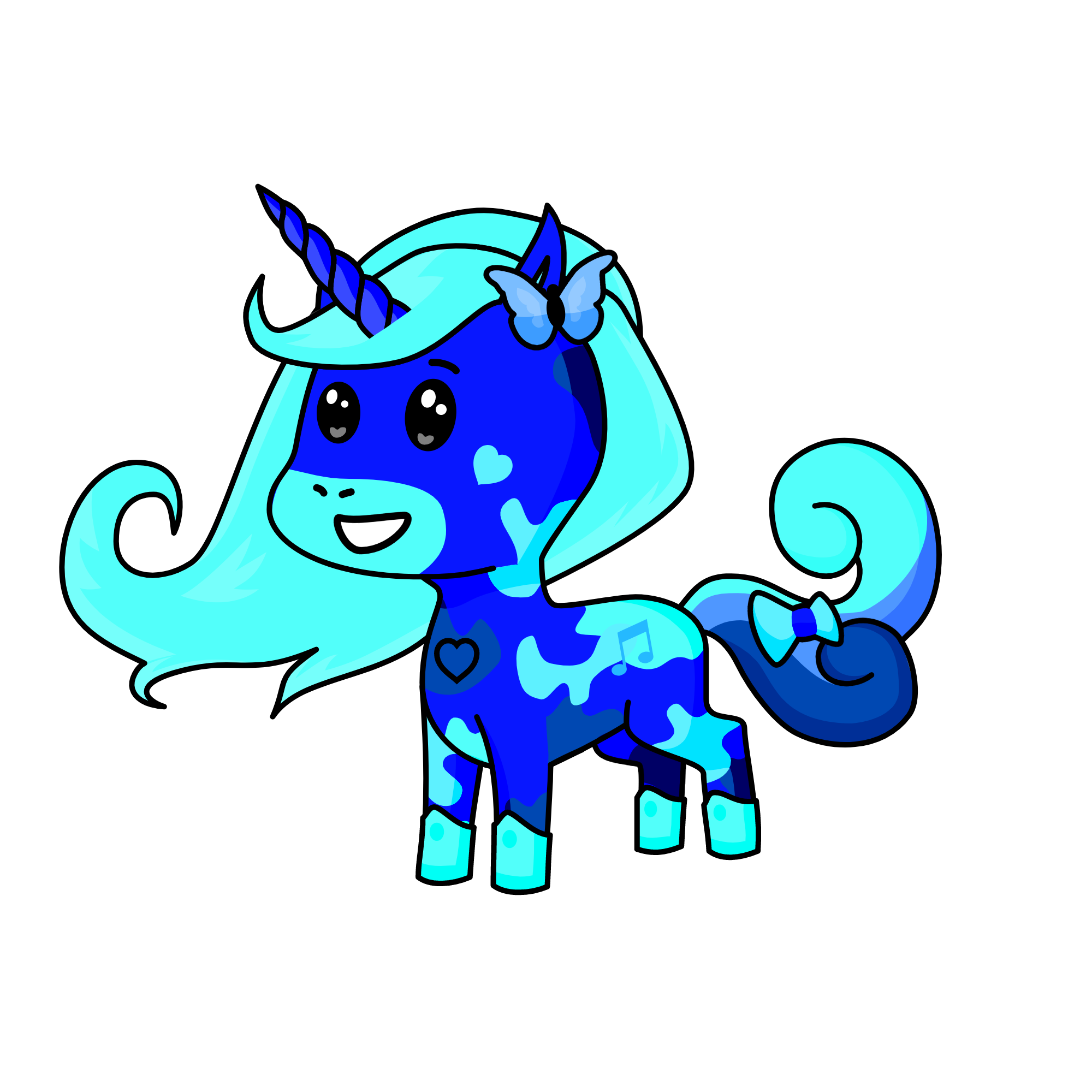 Snow angel, the unicorn