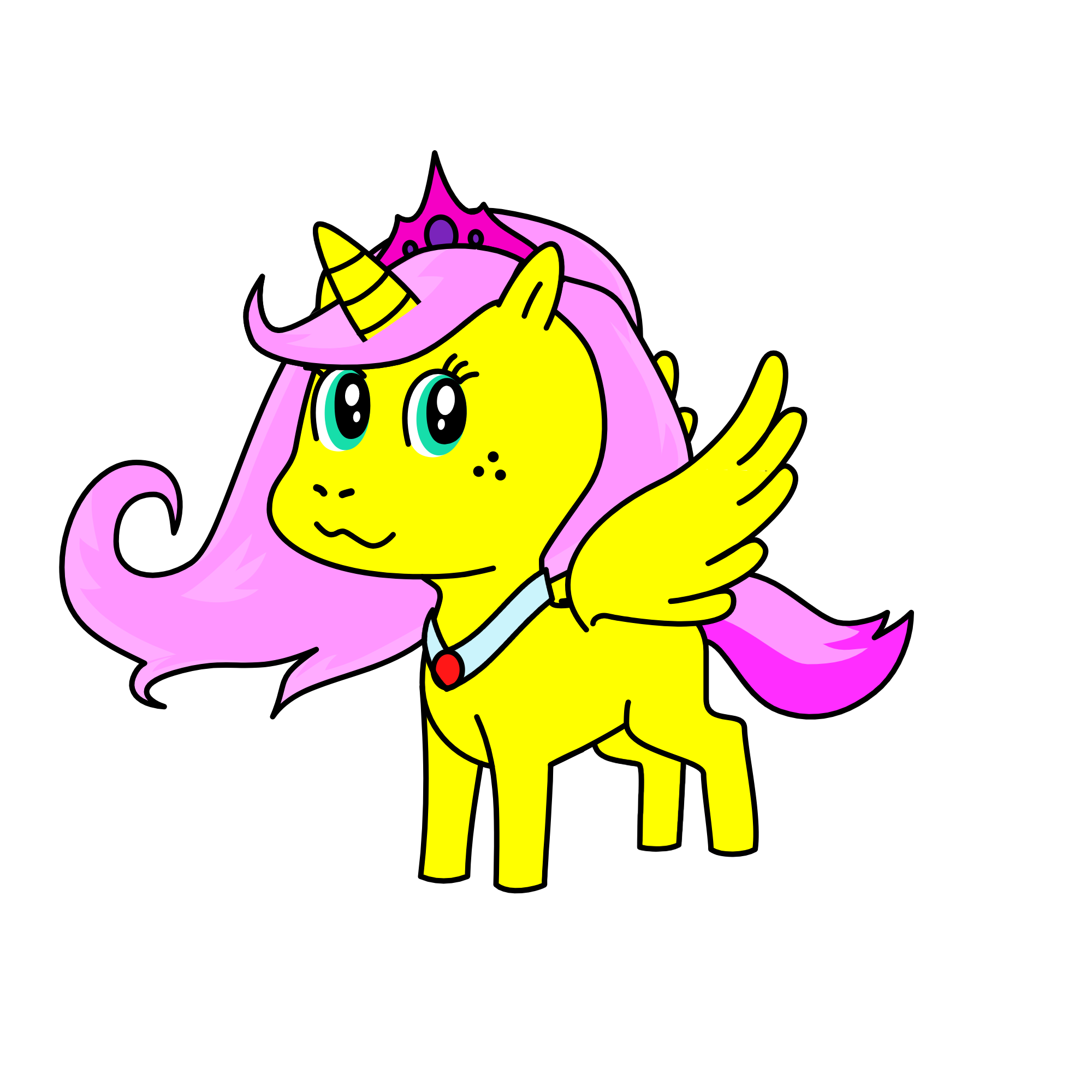 Fluttershy, the unicorn