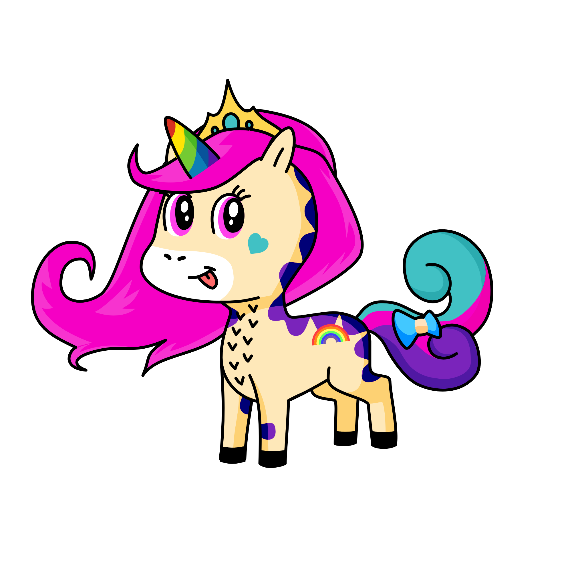 Fluffy, the unicorn