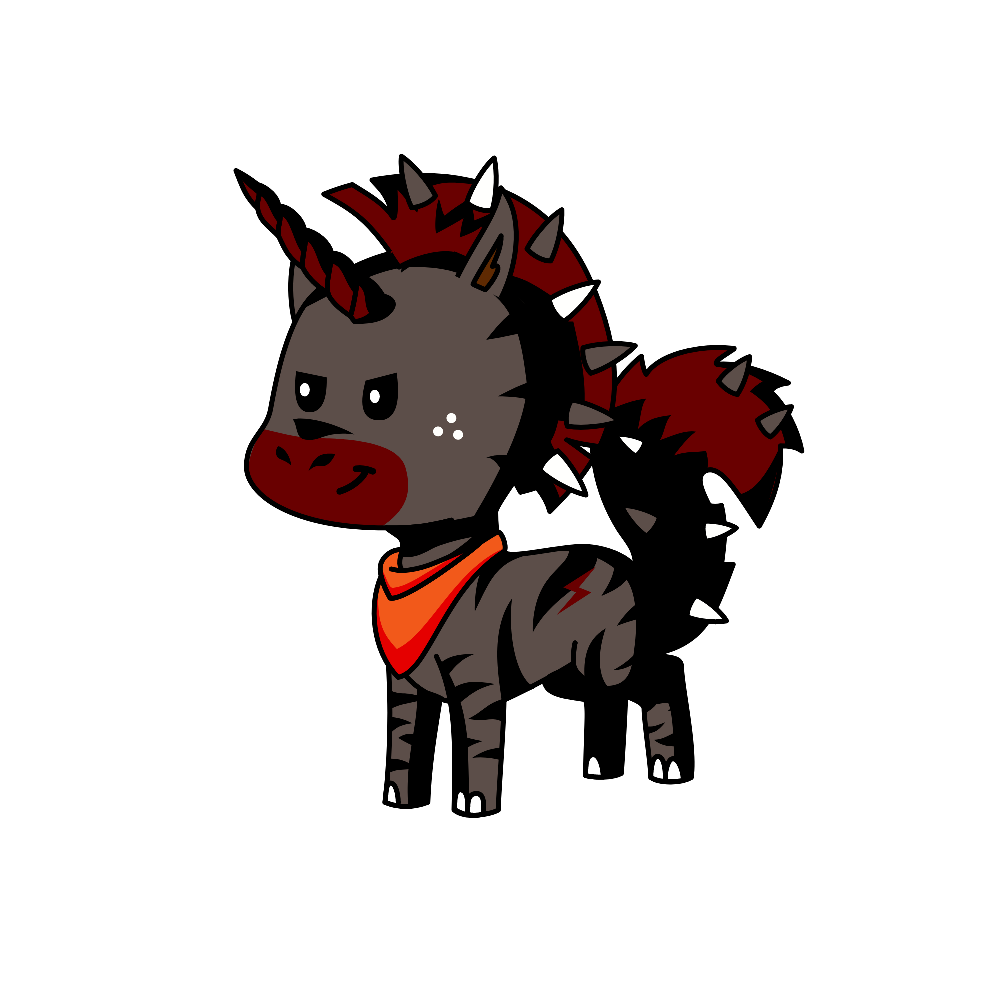 Spiky , the unicorn