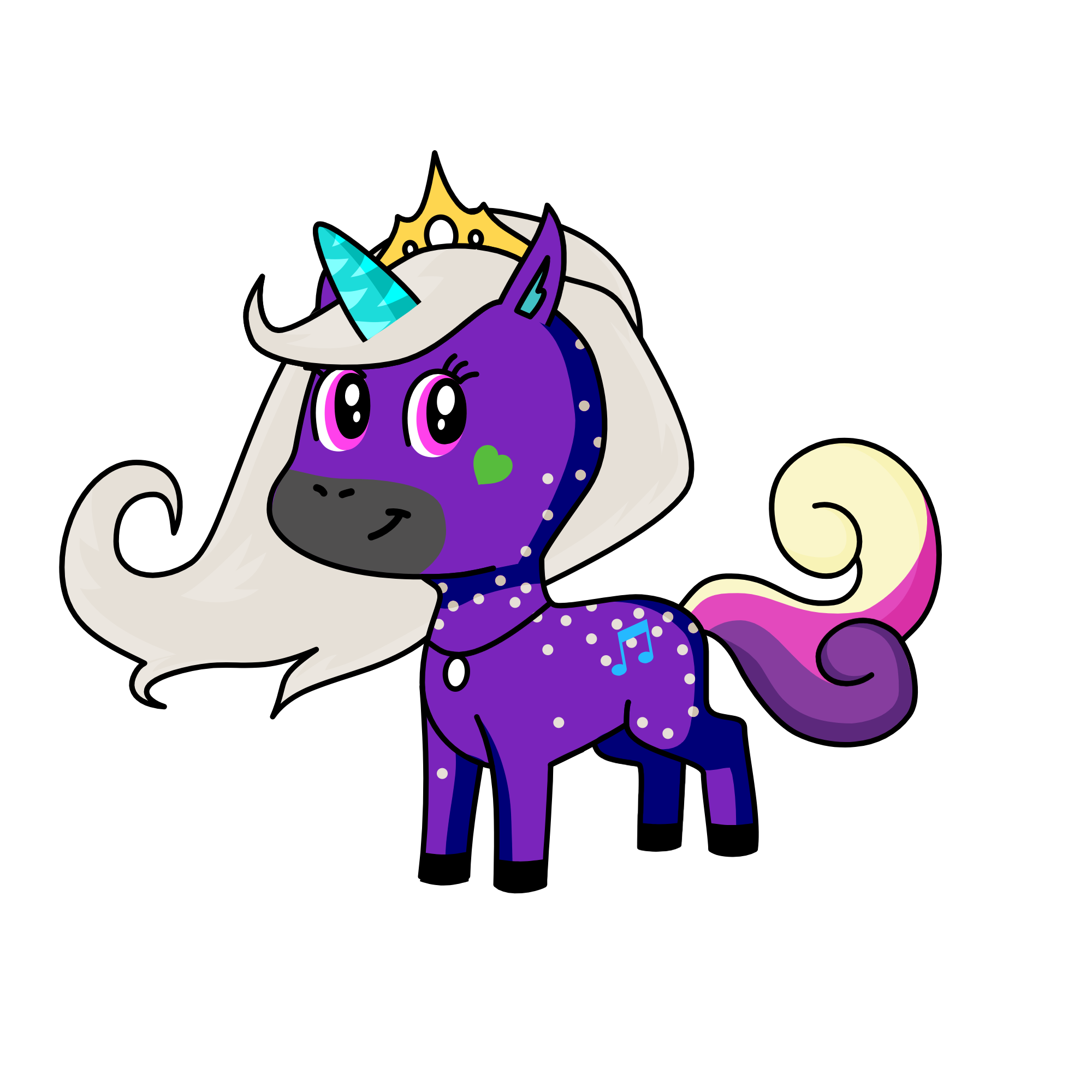 PeriTwinkle Lavender Shine, the unicorn