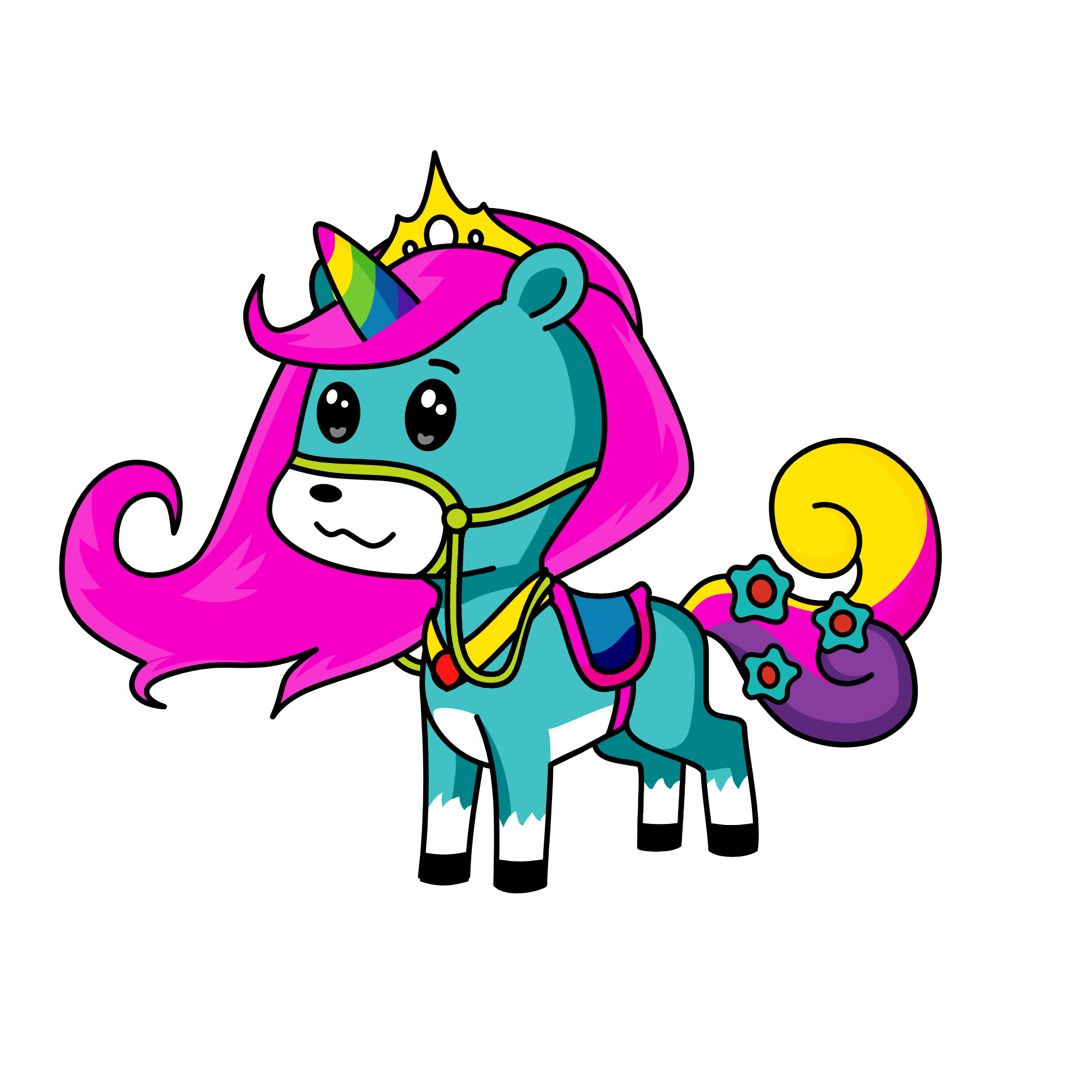 Rainbow, the unicorn