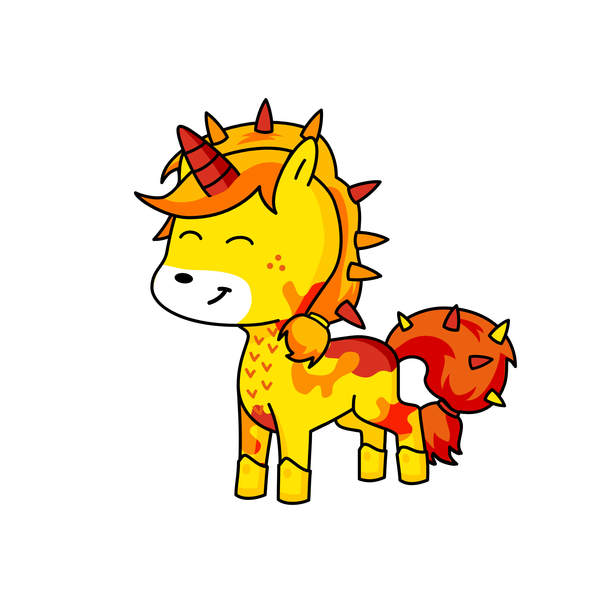 sunny/ sun, the unicorn