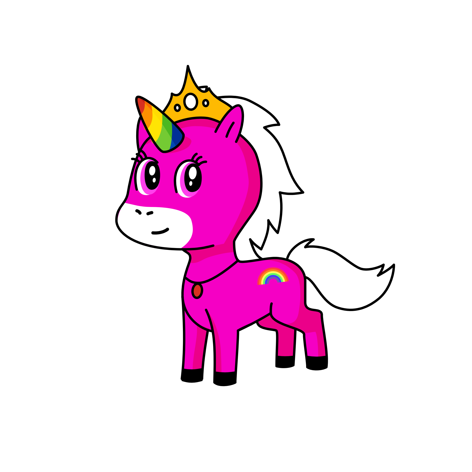 Cute , the unicorn