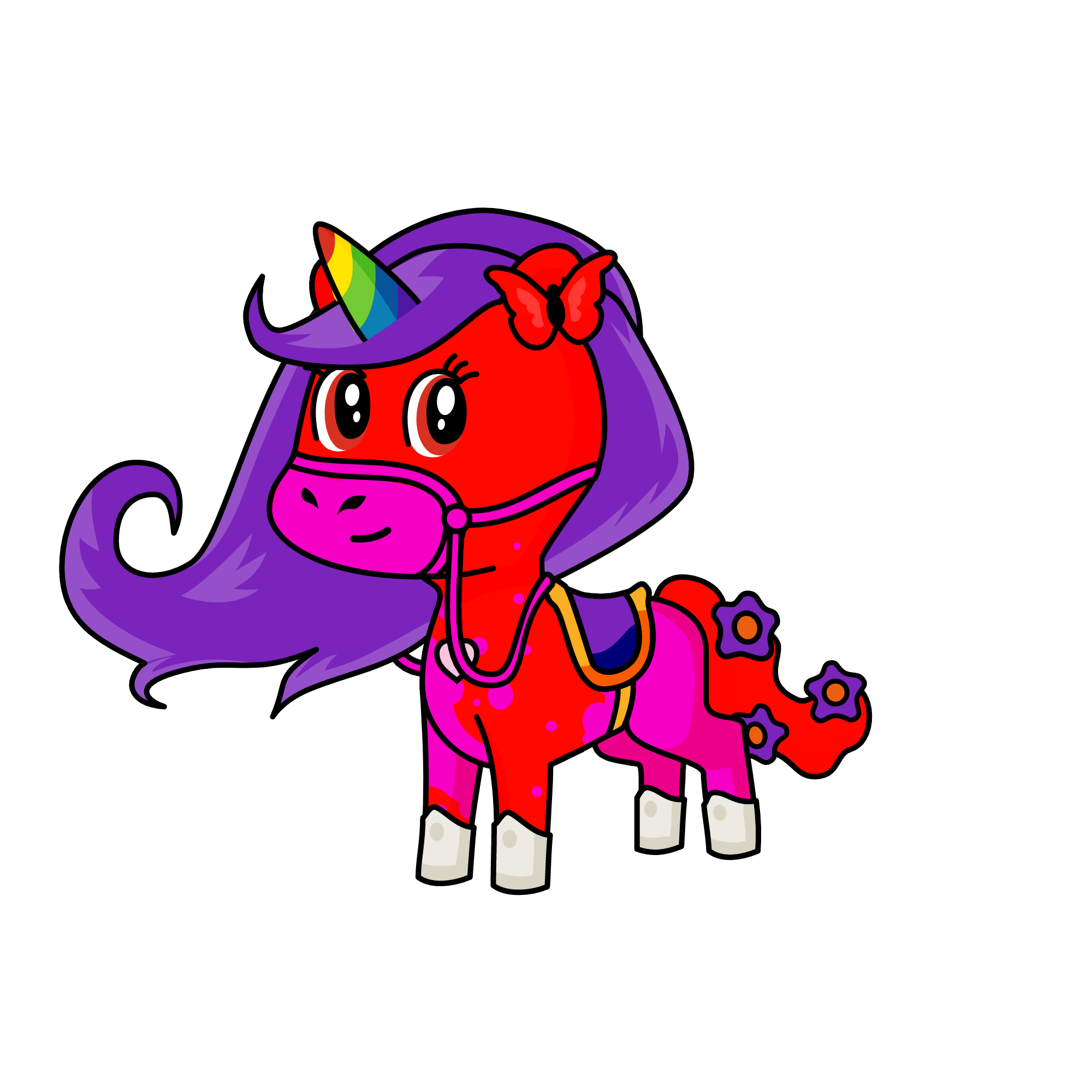 Rainbow Dash, the unicorn