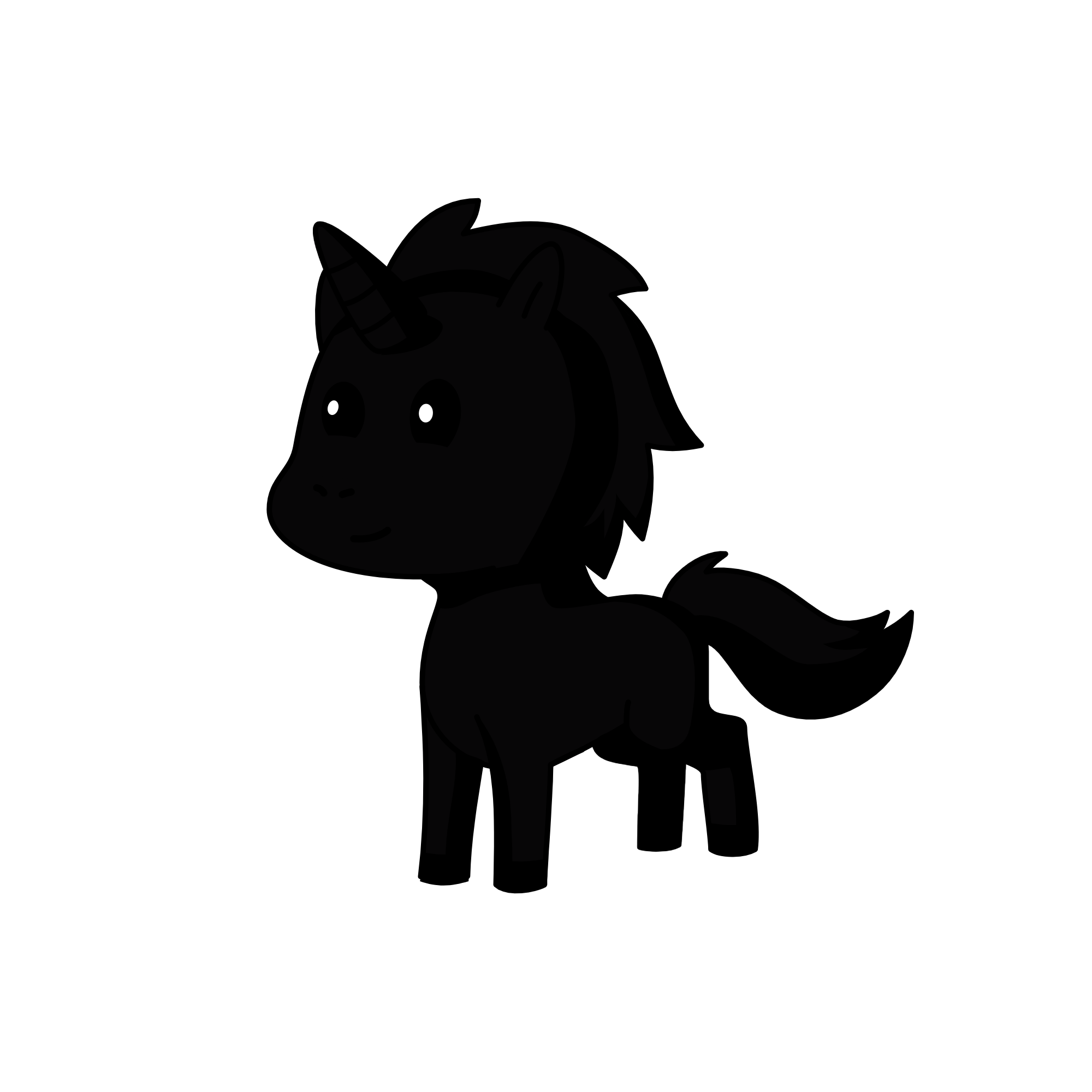 happy, the unicorn
