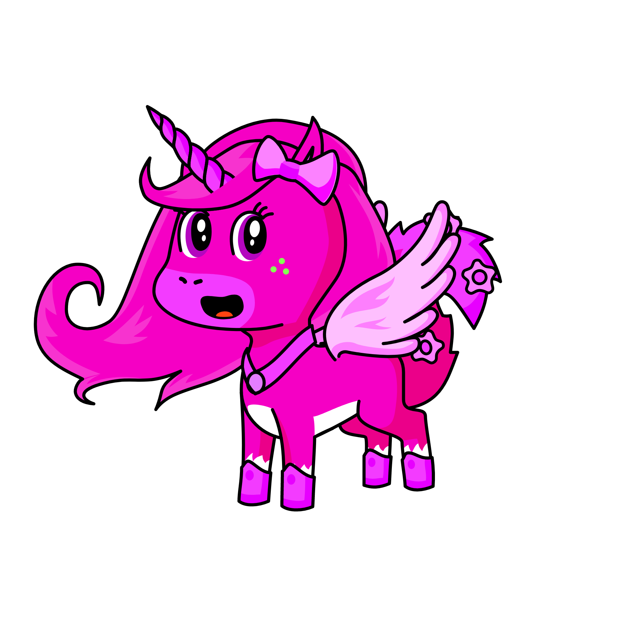 CANDYFLUSH, the unicorn