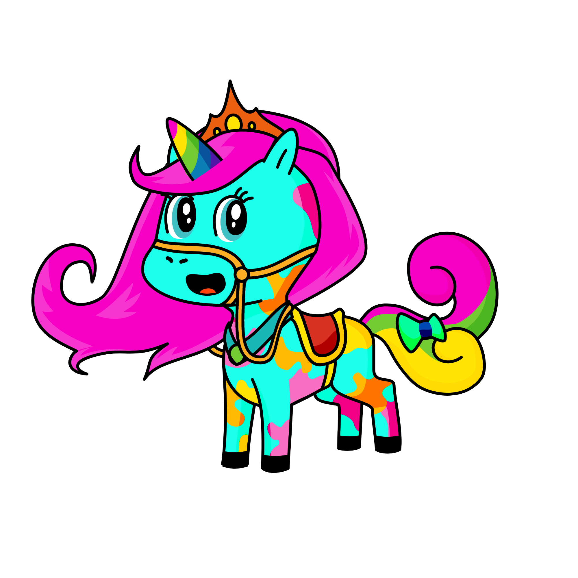 Queen Sparkles , the unicorn